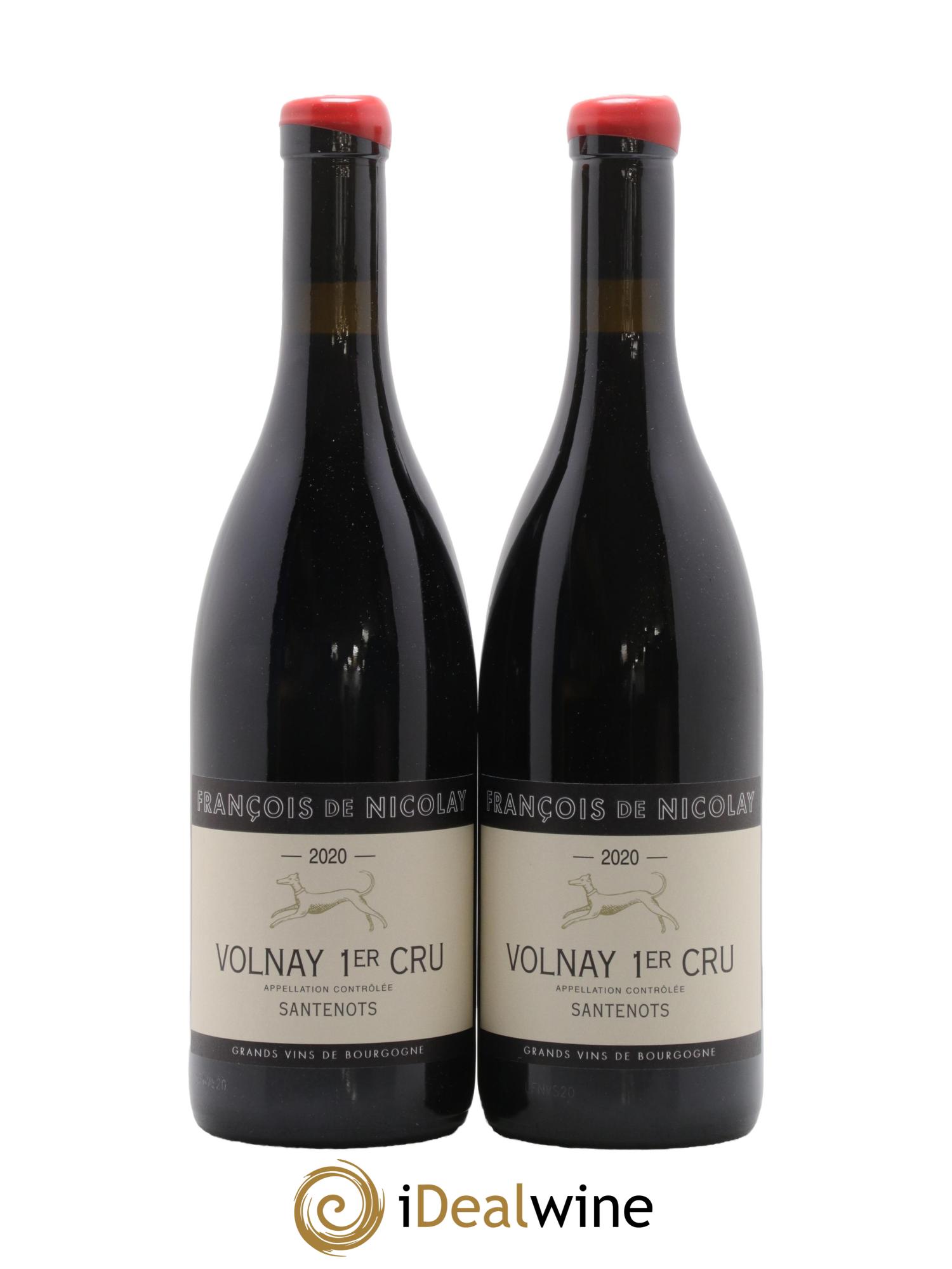 Volnay 1er Cru Santenots François de Nicolay 2020 - Lot de 2 bouteilles - 0