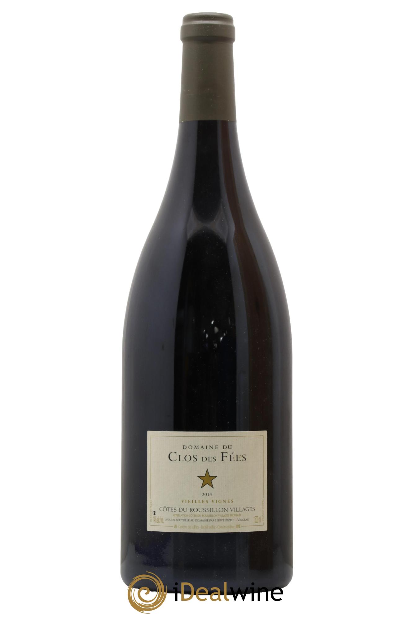 Côtes du Roussillon Villages Clos des Fées Vieilles vignes Hervé Bizeul 2014 - Lot de 1 magnum - 1