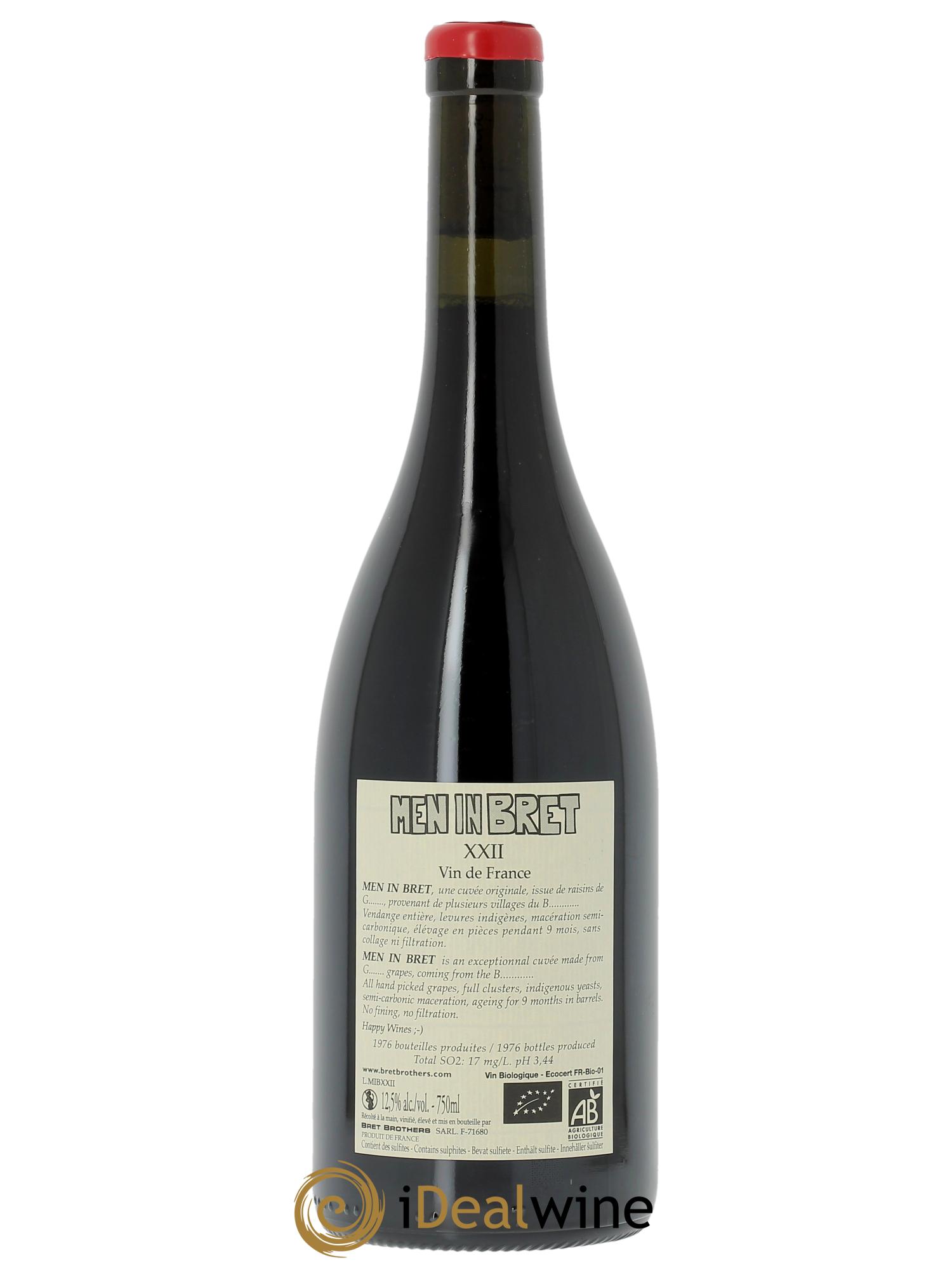 Vin de France Men in Bret XXII Bret Brothers 2022 - Lotto di 1 bottiglia - 1