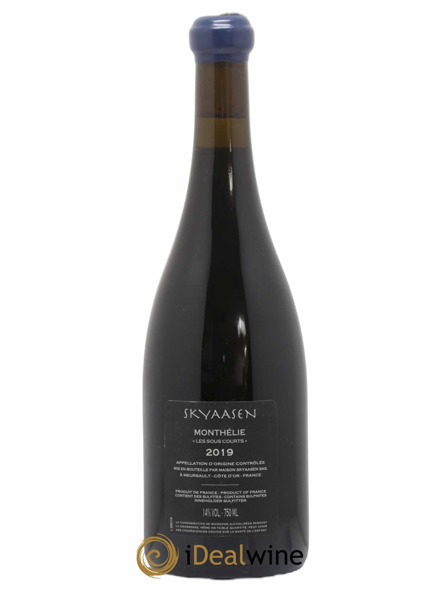 Monthélie Les Sous Courts Maison Skyaasen 2019 - Lot de 1 bouteille - 1