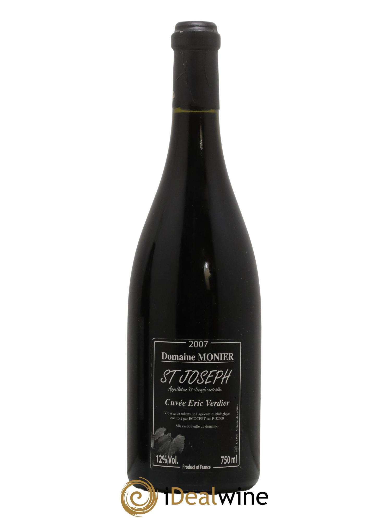 Saint-Joseph Cuvée Eric Verdier Monier Perréol 2007 - Lot de 1 bouteille - 0