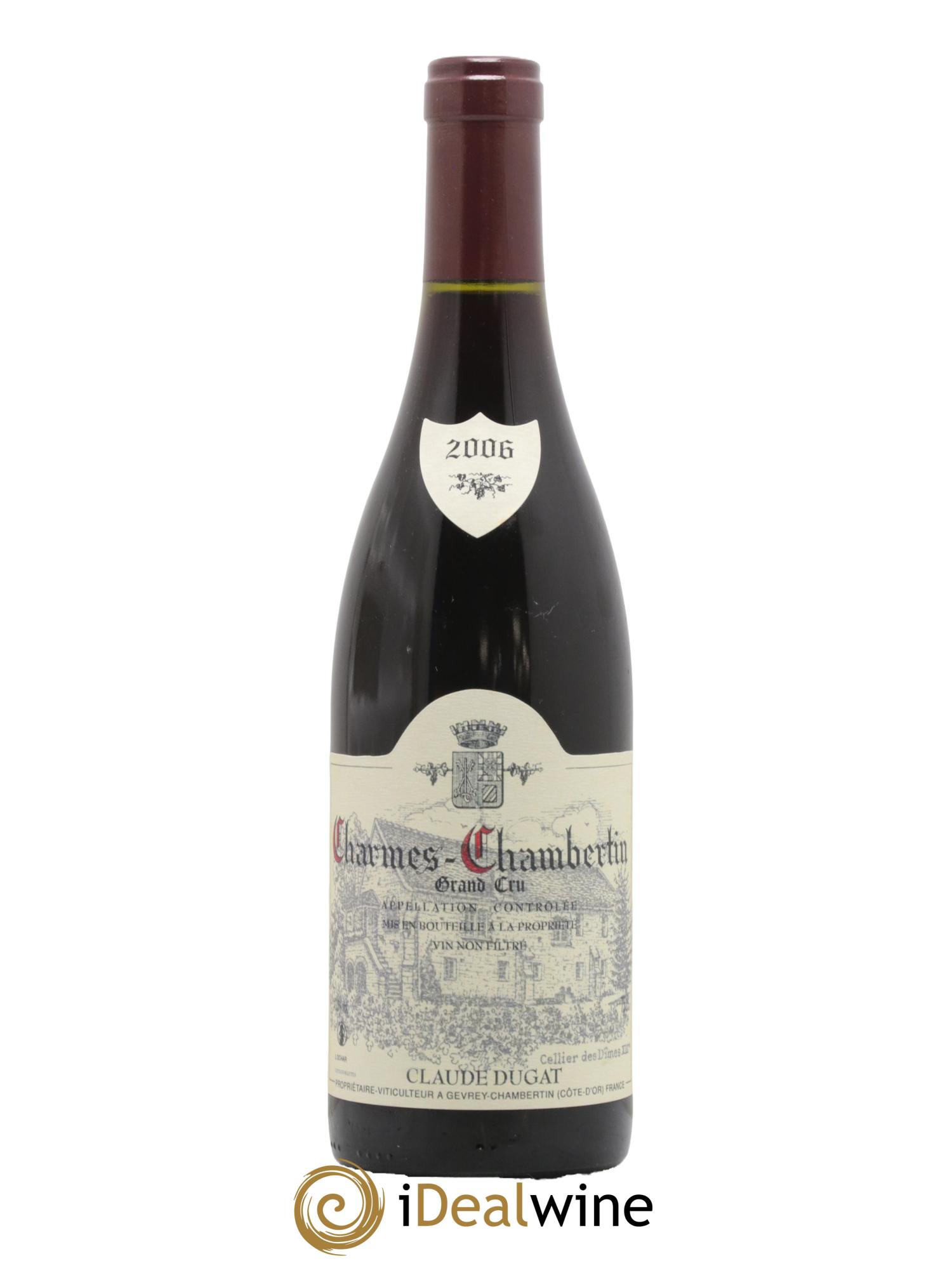 Charmes-Chambertin Grand Cru Claude Dugat 2006 - Lot de 1 bouteille - 0