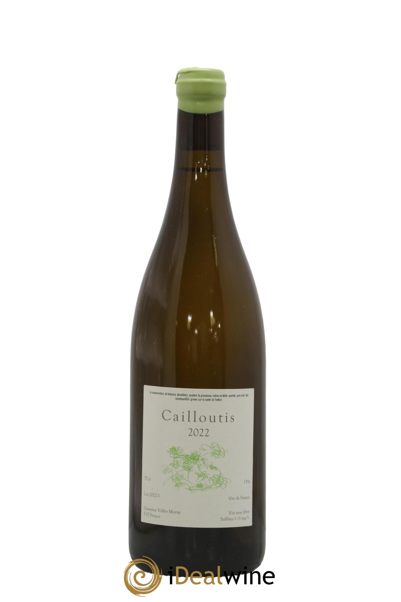 Vin de France Cailloutis Domaine Vallée Moray 2022 - Lot de 1 bouteille - 0
