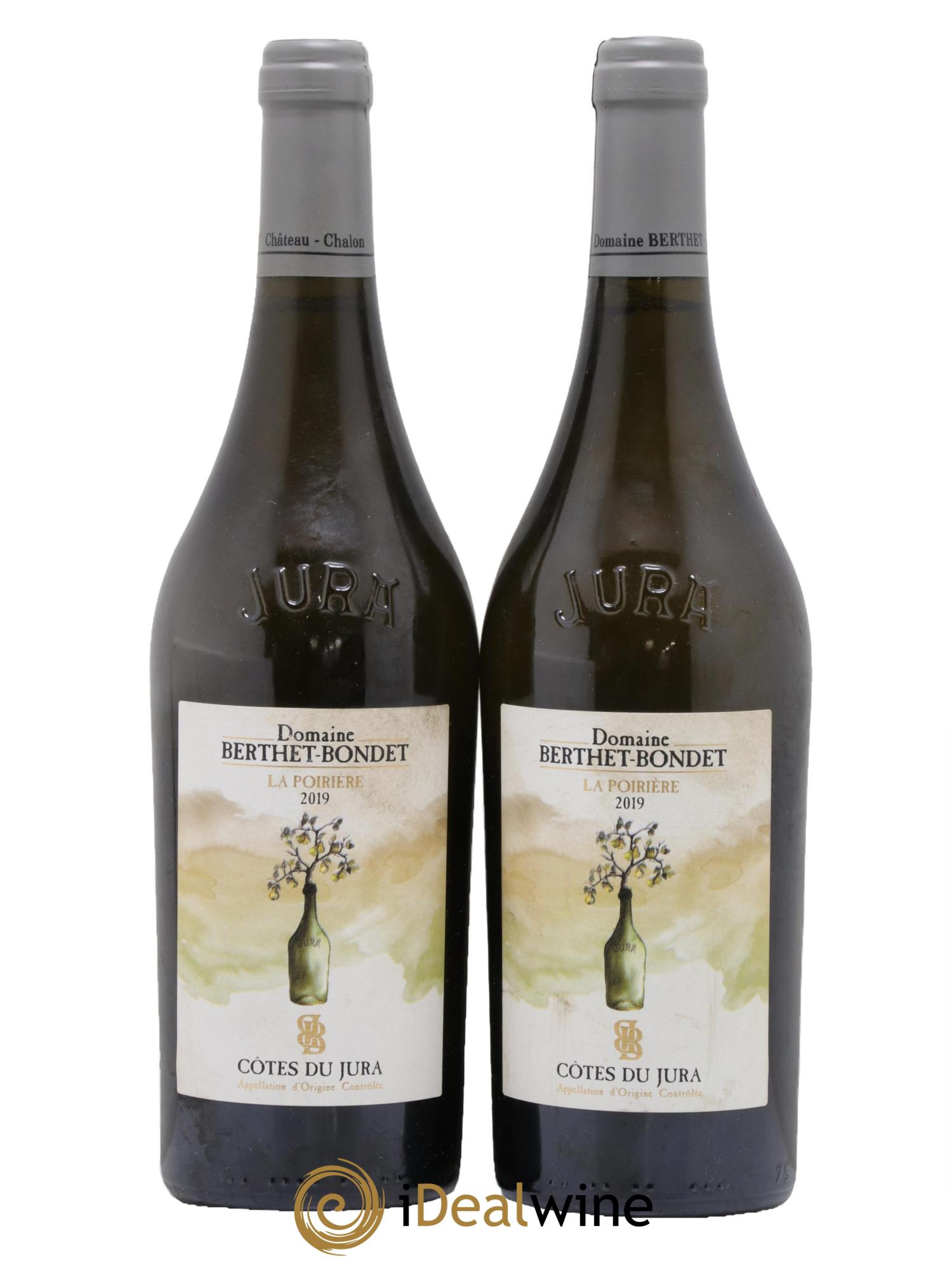 Côtes du Jura La Poirière Berthet-Bondet 2019 - Lot de 2 bouteilles - 0