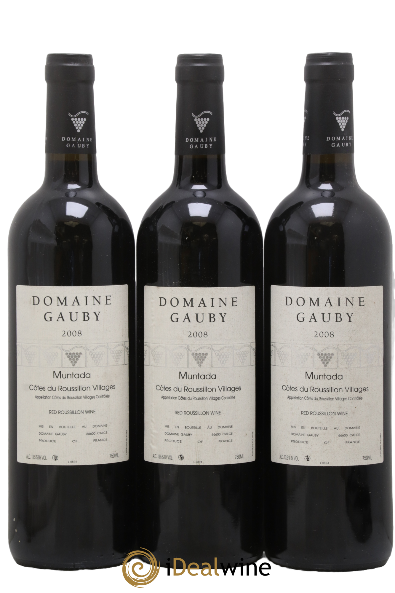 Côtes Catalanes (anciennement Côtes du Roussillon Villages) La Muntada Gauby (Domaine) 2008 - Lotto di 3 bottiglie - 0