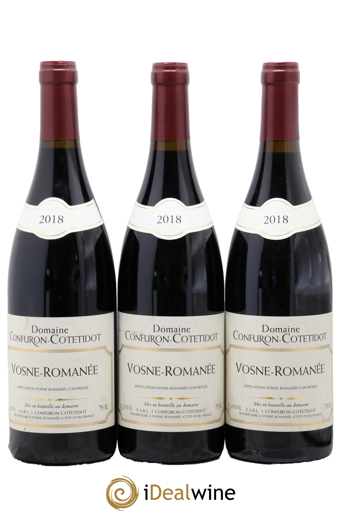 Vosne-Romanée Confuron-Cotetidot 2018 - Lotto di 3 bottiglie - 0