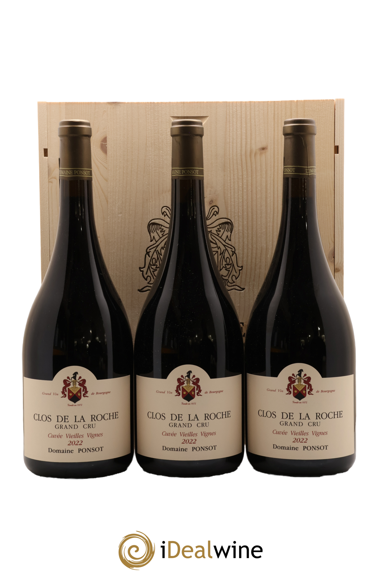 Clos de la Roche Grand Cru Vieilles Vignes Ponsot (Domaine) 2022 - Lot of 3 magnums - 0