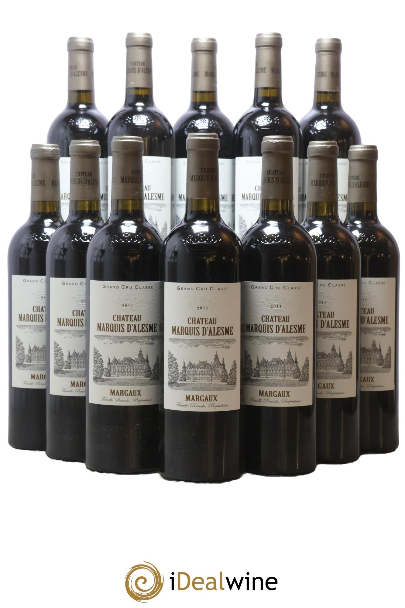 Château Marquis d'Alesme Becker 3ème Grand Cru Classé 2011 - Lot of 12 bottles - 0
