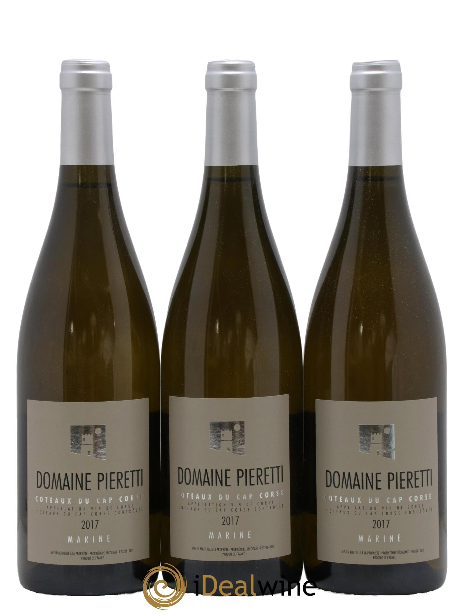 Vin de Corse Cap Corse Marine Domaine Pieretti 2017 - Lotto di 3 bottiglie - 0