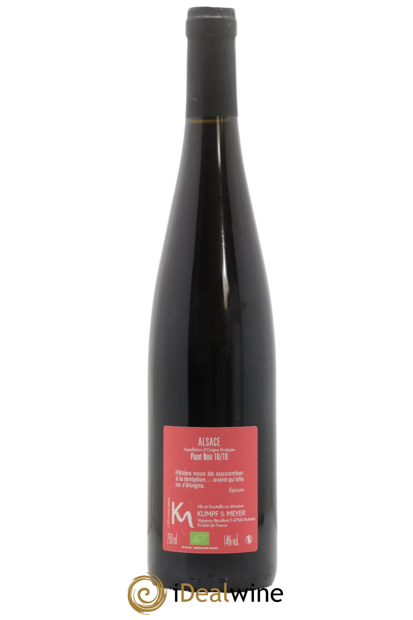 Alsace Pinot Noir Domaine Kumpf et Meyer - Lot de 1 bouteille - 1