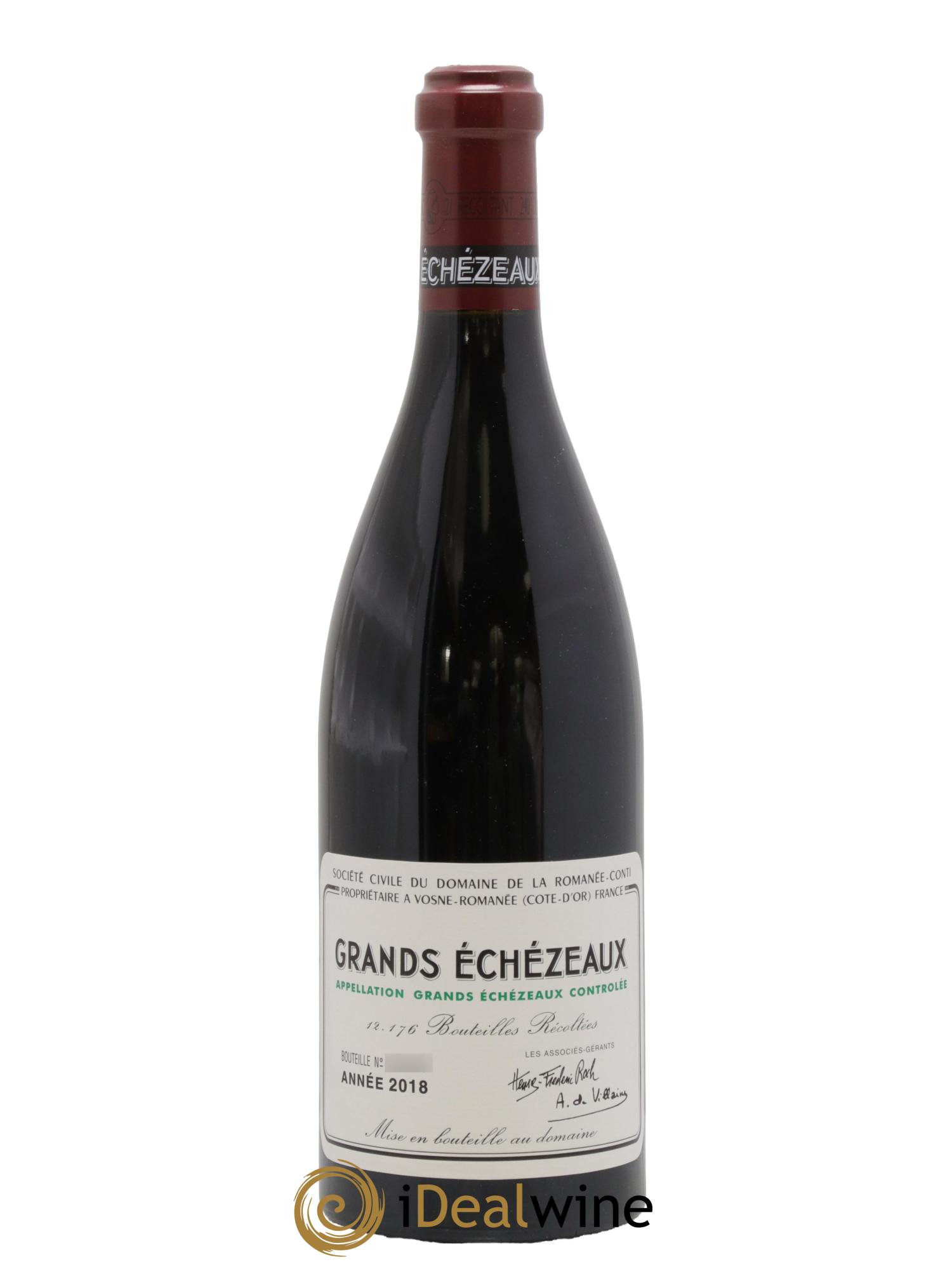 Grands-Echezeaux Grand Cru Domaine de la Romanée-Conti 2018 - Lot de 1 bouteille - 0