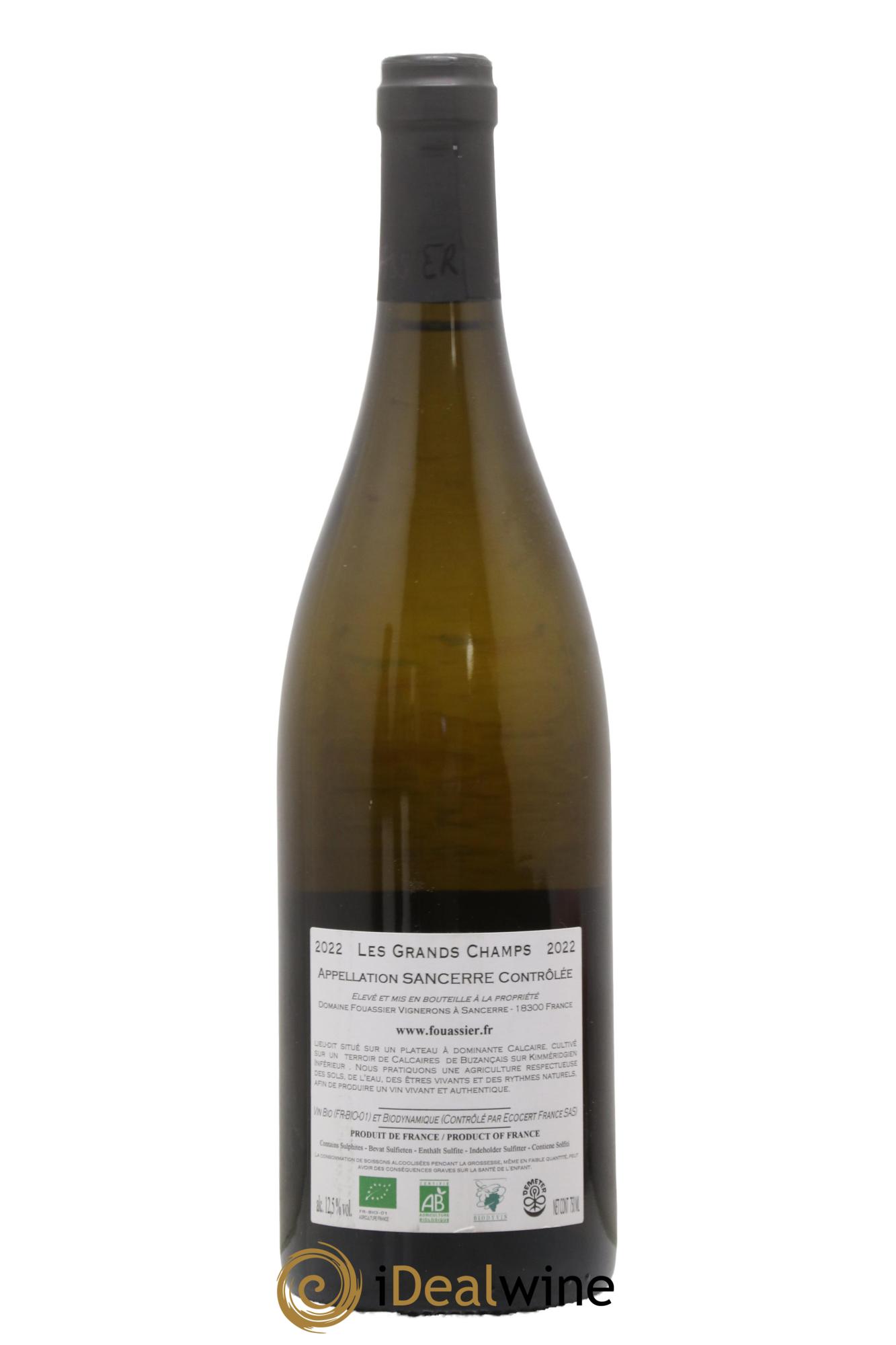 Sancerre Les Grands Champs Fouassier (Domaine)  2022 - Lot of 1 bottle - 1