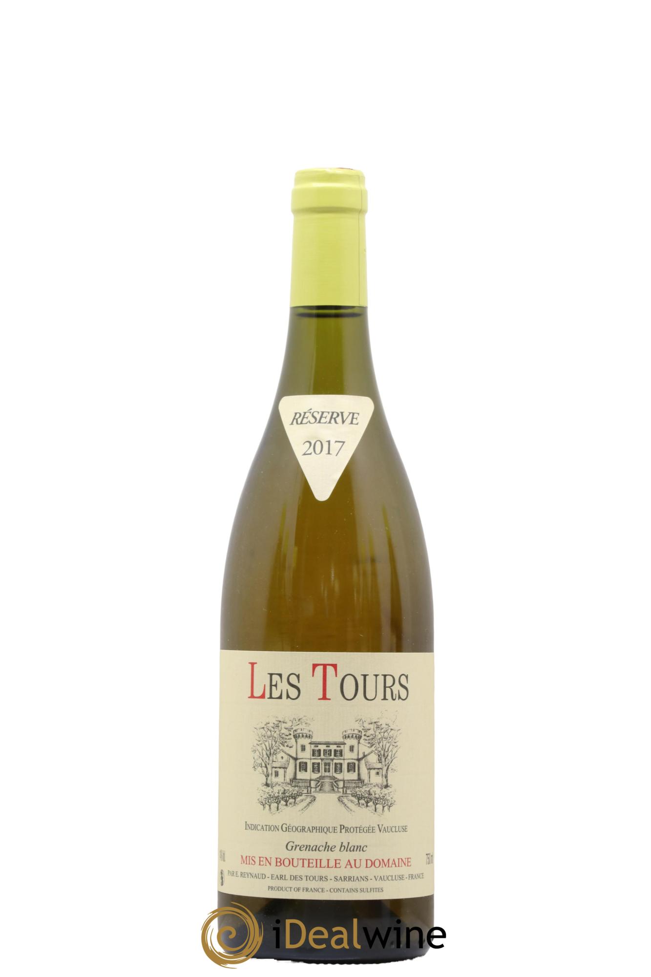 Vaucluse (Vin de Pays de Vaucluse) Les Tours Grenache Blanc Emmanuel Reynaud 2017 - Lot de 1 bouteille - 0
