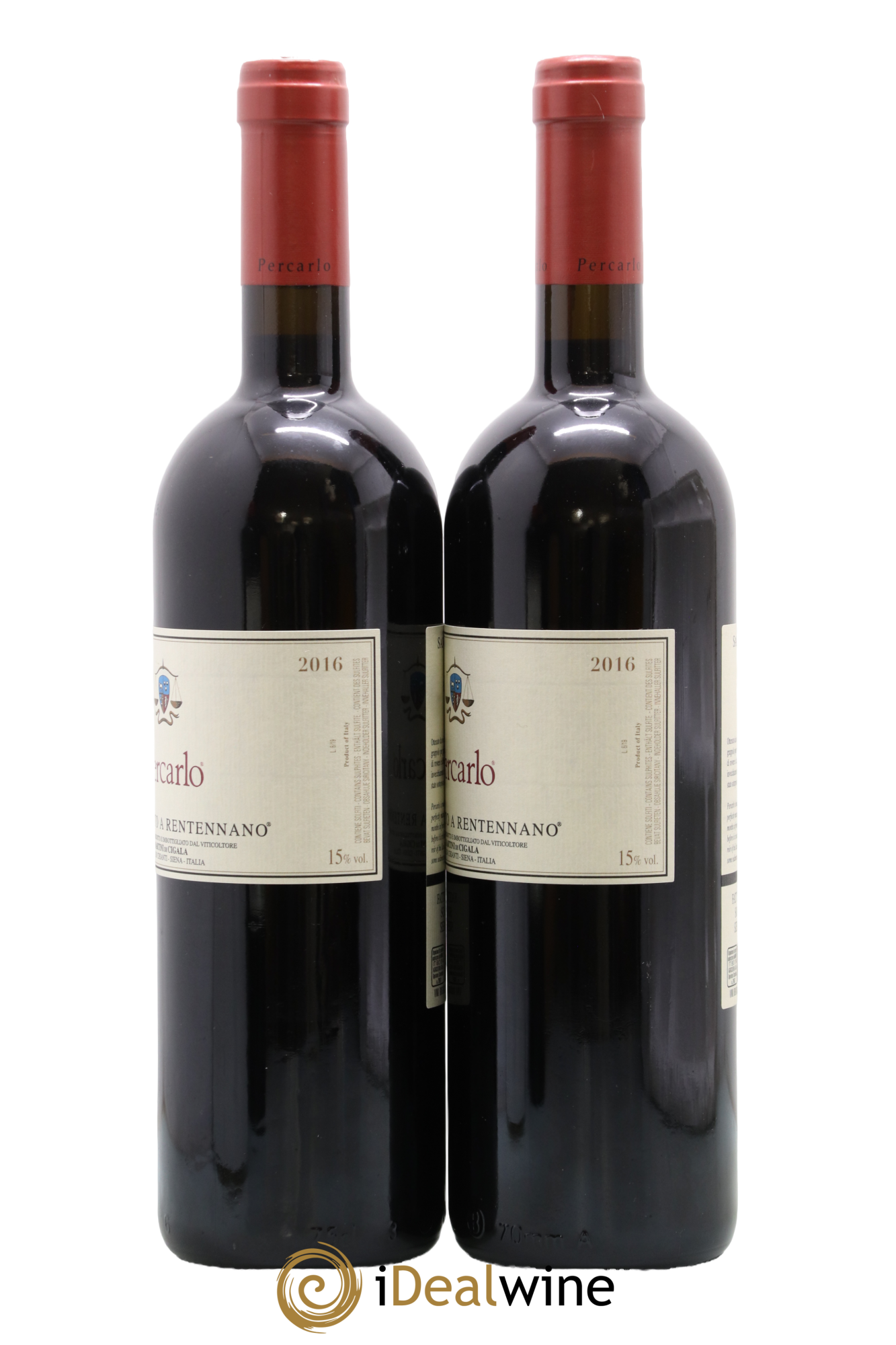 Toscana IGT San Giusto a Rentennano Percarlo Famille Martini di Cigala 2016 - Lot of 2 bottles - 1