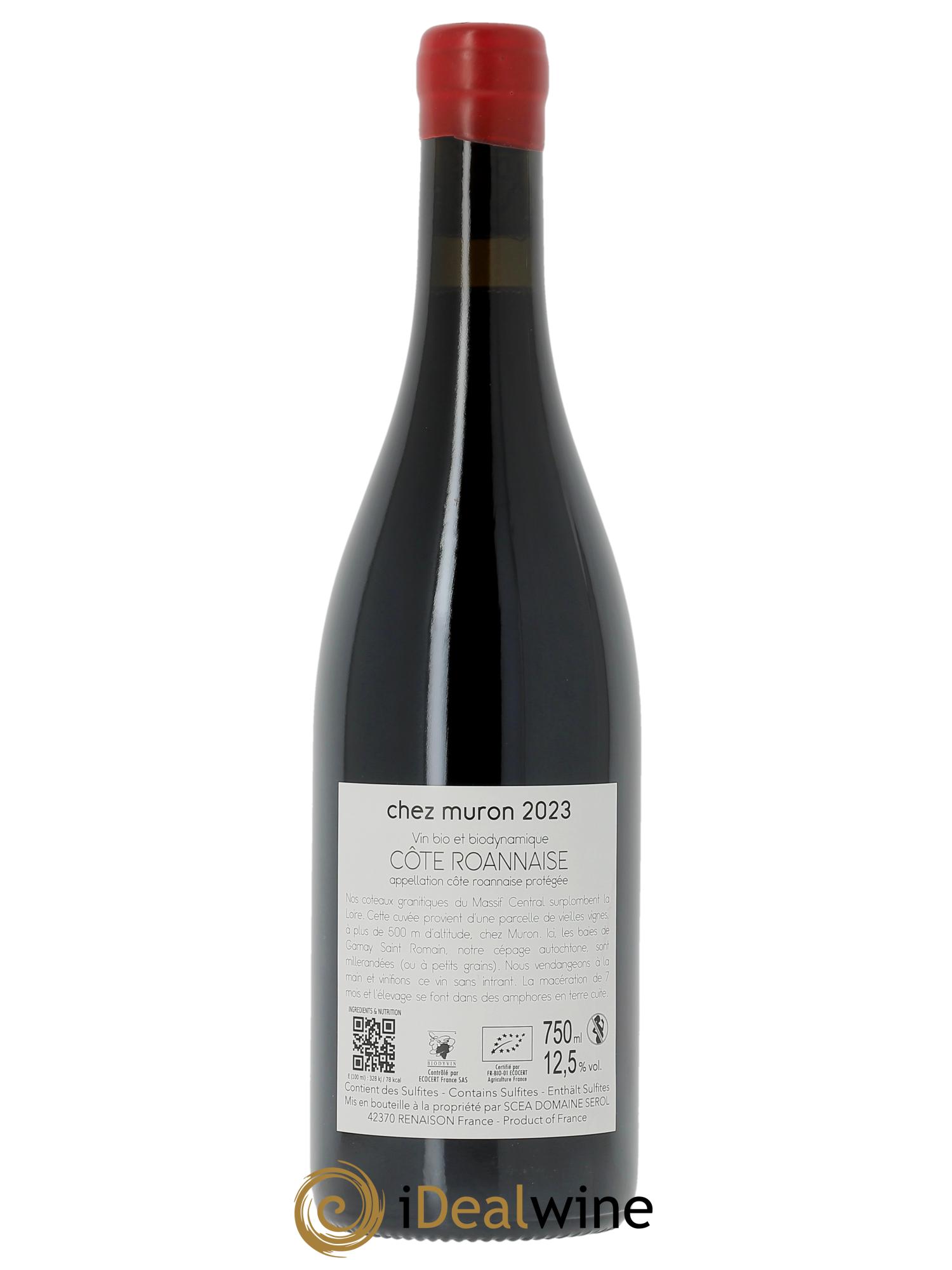 Côte Roannaise Chez Muron Domaine Sérol 2023 - Lot de 1 bouteille - 1