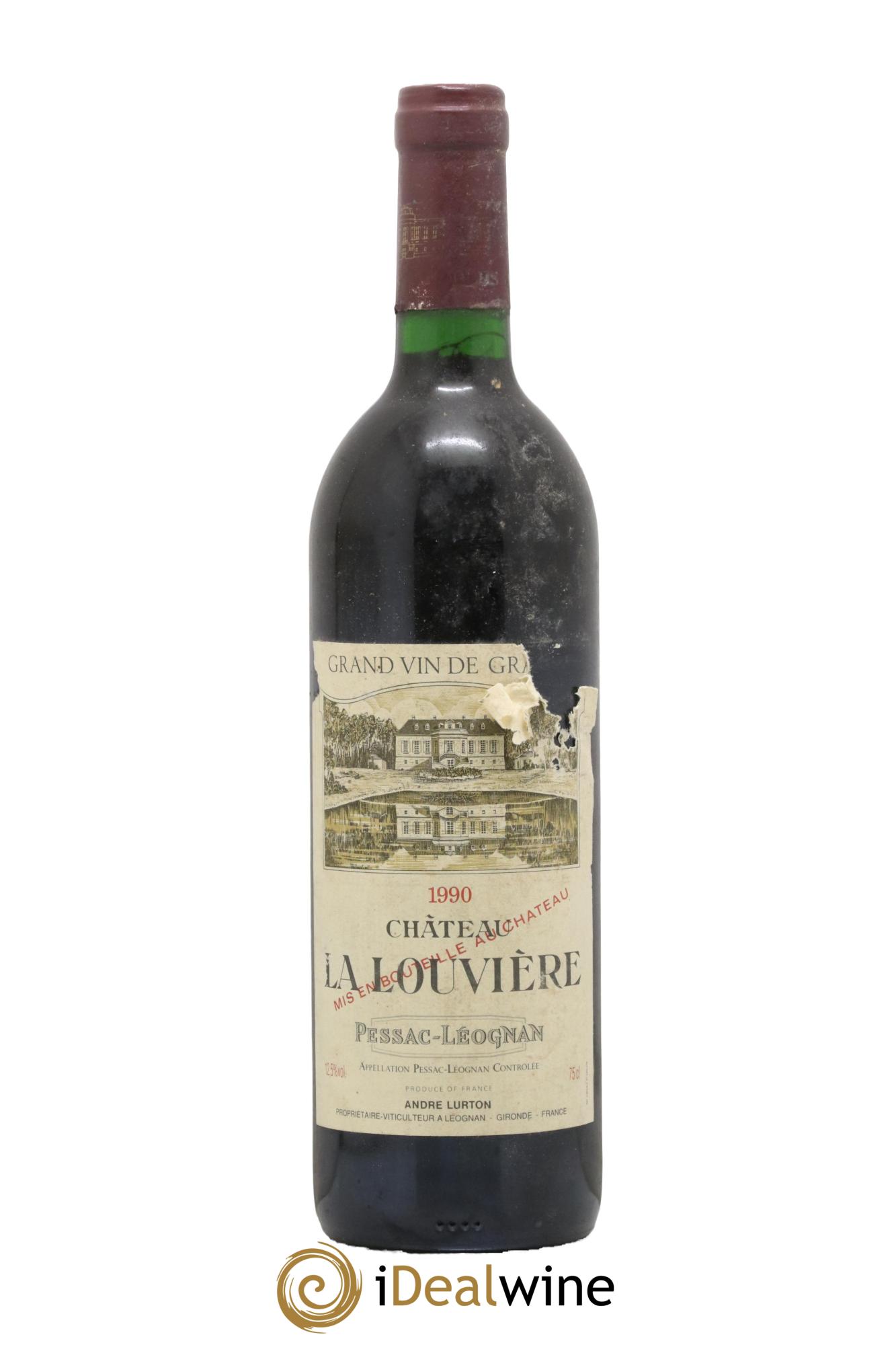 Château la Louvière 1990 - Lot de 1 bouteille - 0