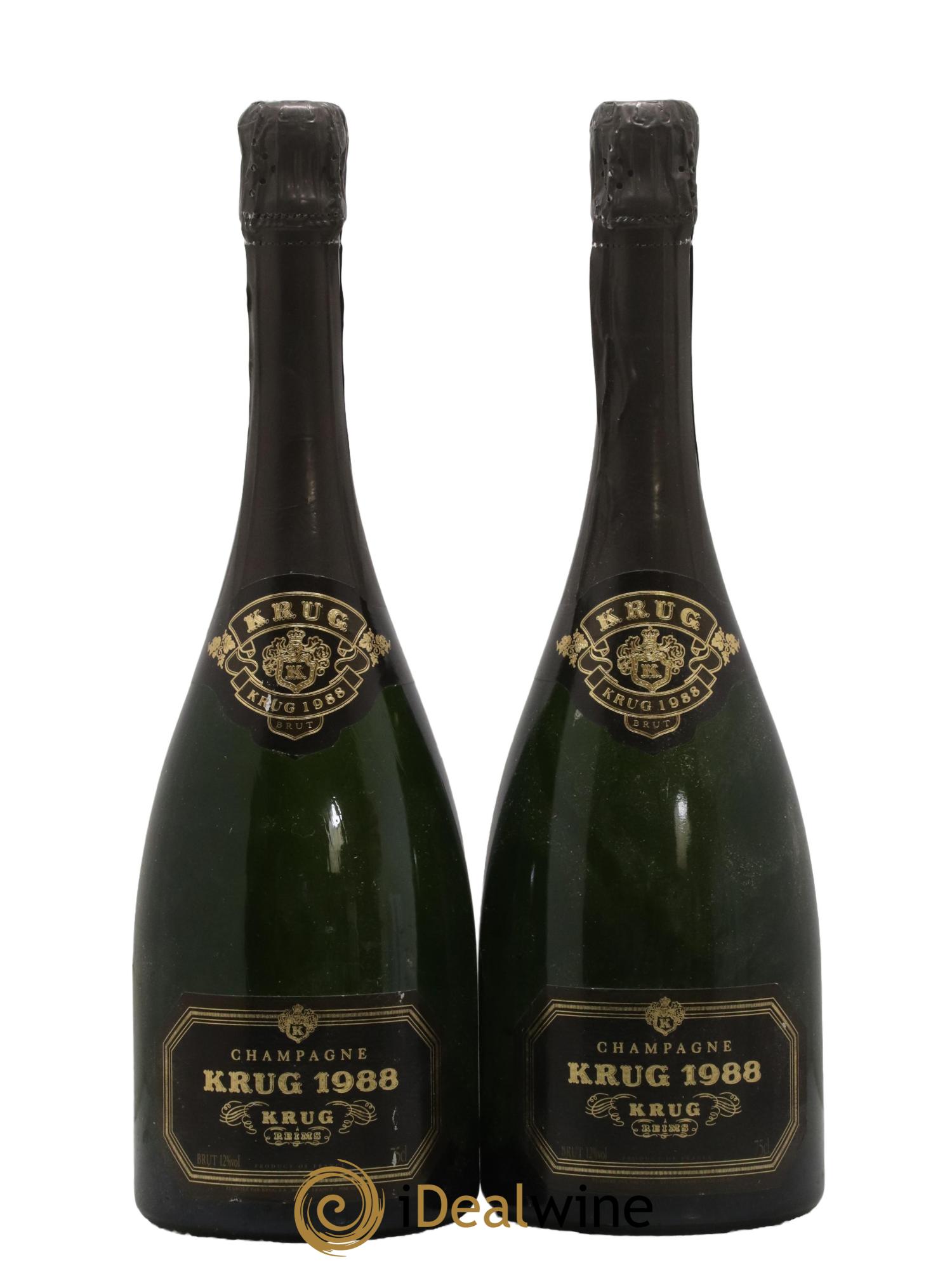 Vintage Krug 1988 - Lot of 2 bottles - 0