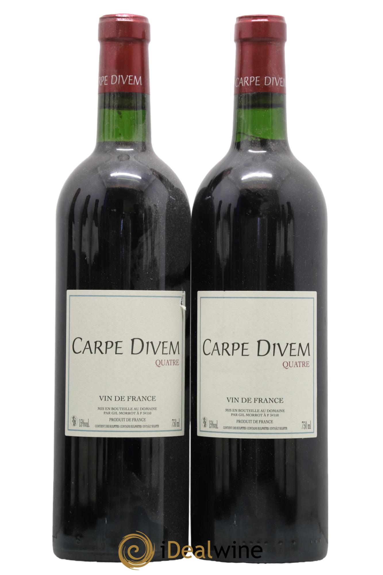 Vin de France Quatre Carpe Divem Gil Morrot - Lot de 2 bouteilles - 0