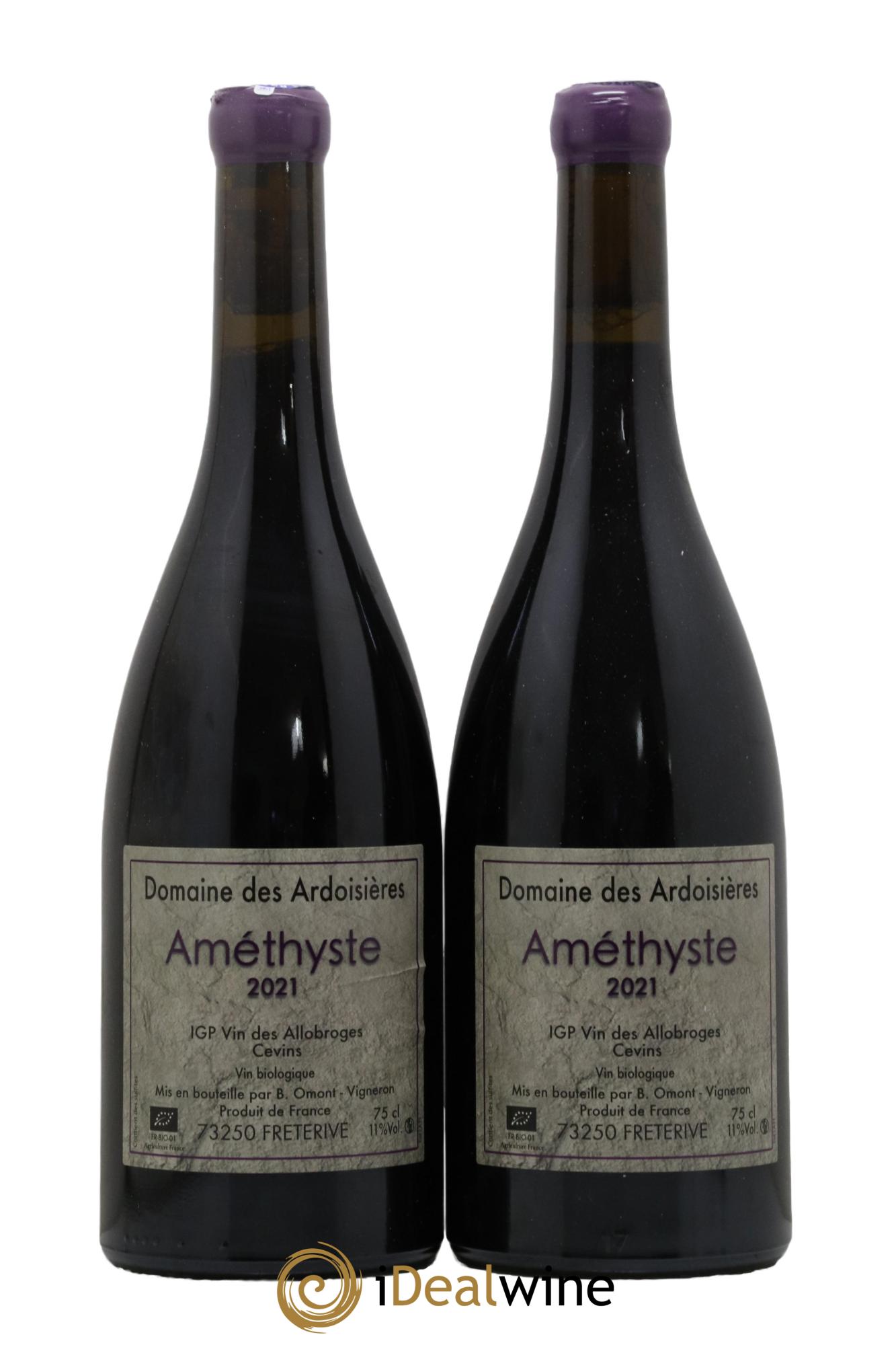 IGP Vin des Allobroges - Cevins Améthyste Ardoisières (Domaine des) 2021 - Lot of 2 bottles - 0