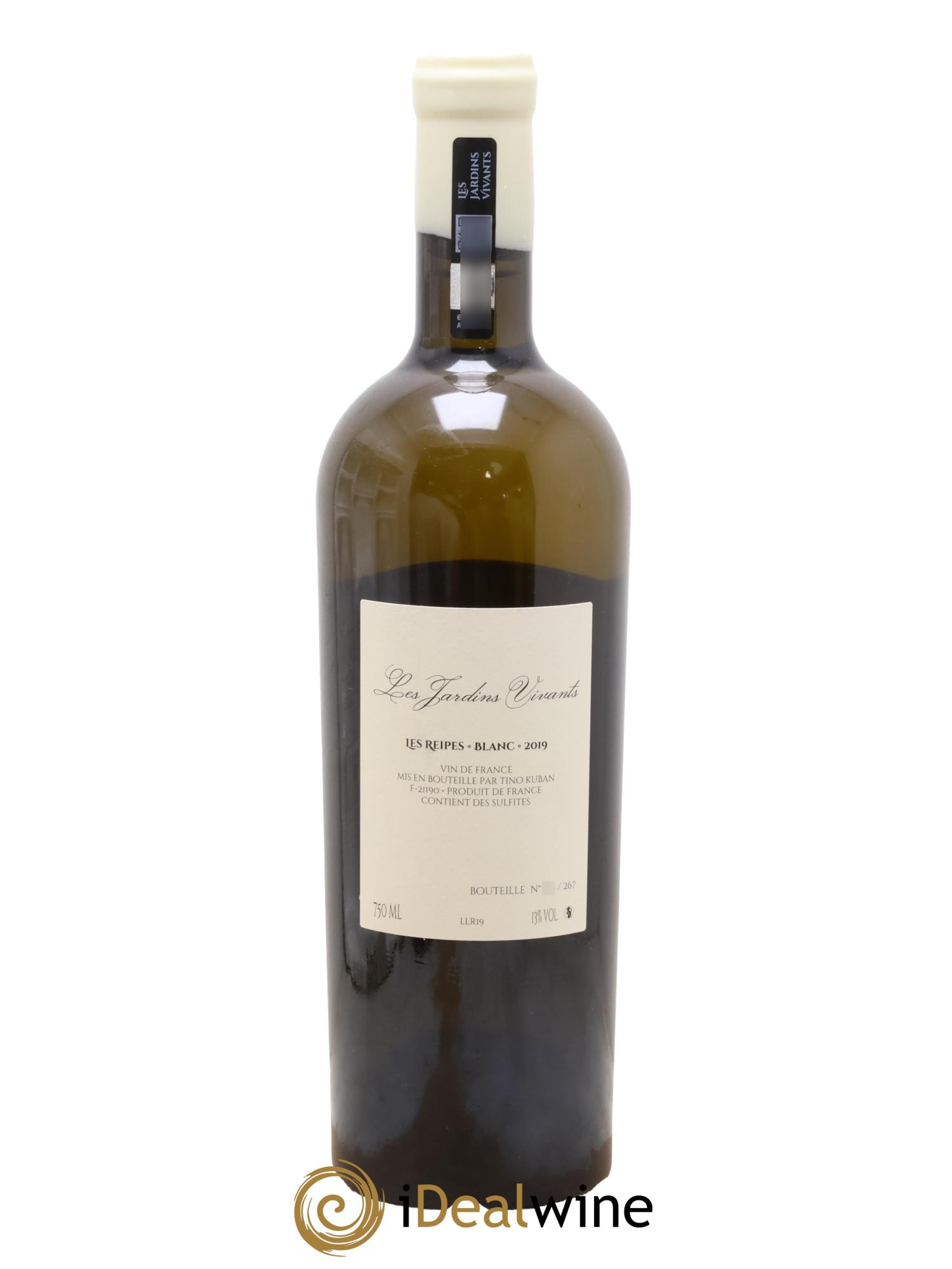 Vin de France Les Reipes Tino Kuban Les Jardins Vivants 2019 - Lot of 1 bottle - 1