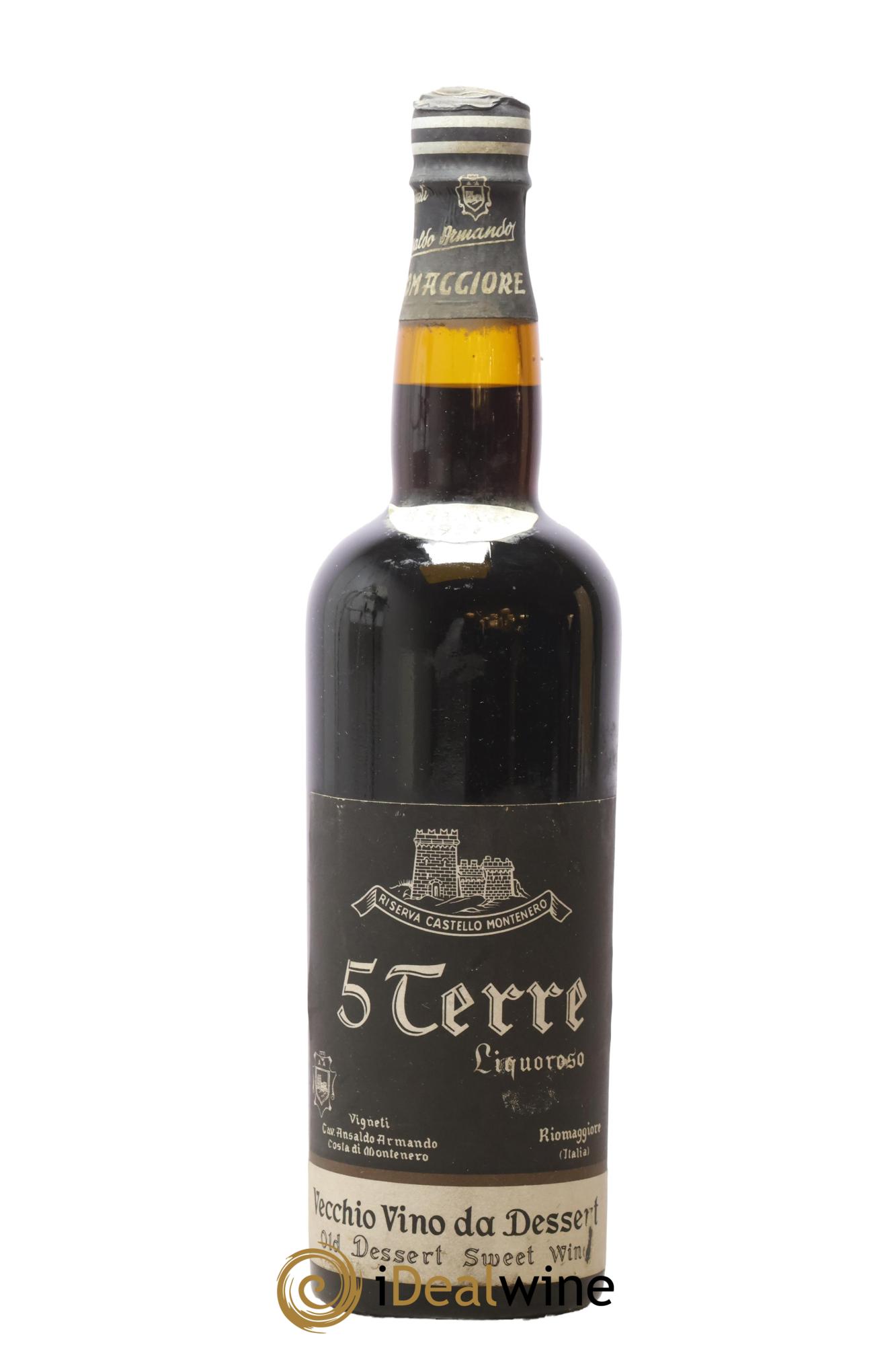 Italie Ligurie 5 Terre liquoroso Riserva Castello Montenero 1957 - Lot de 1 bouteille - 0