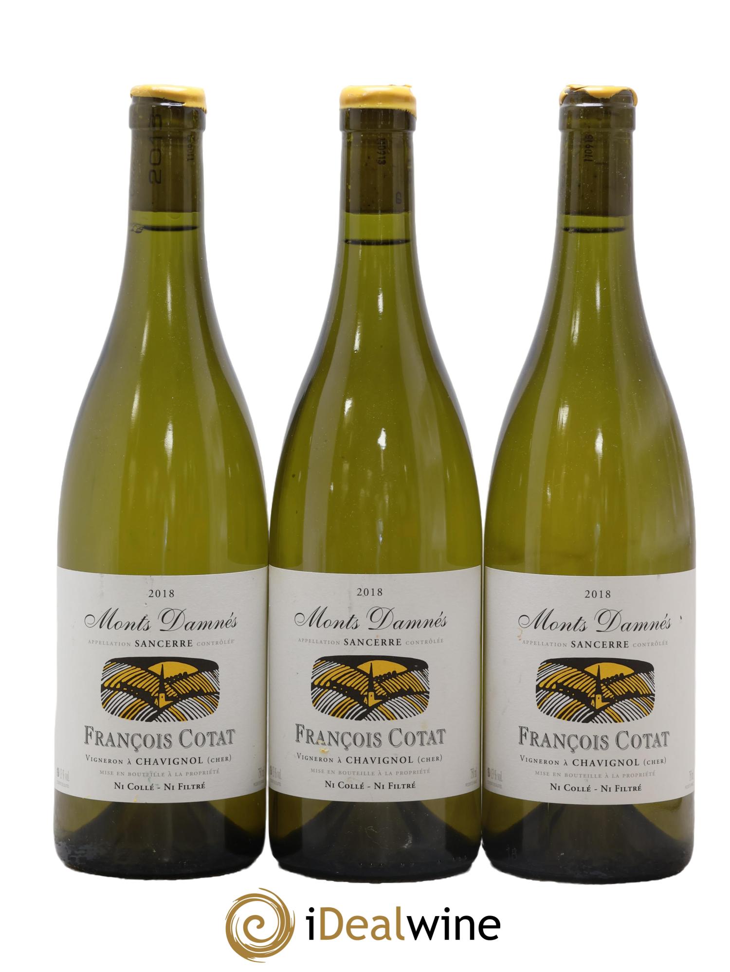 Sancerre Les Monts Damnés François Cotat 2018 - Lot de 3 bouteilles - 0