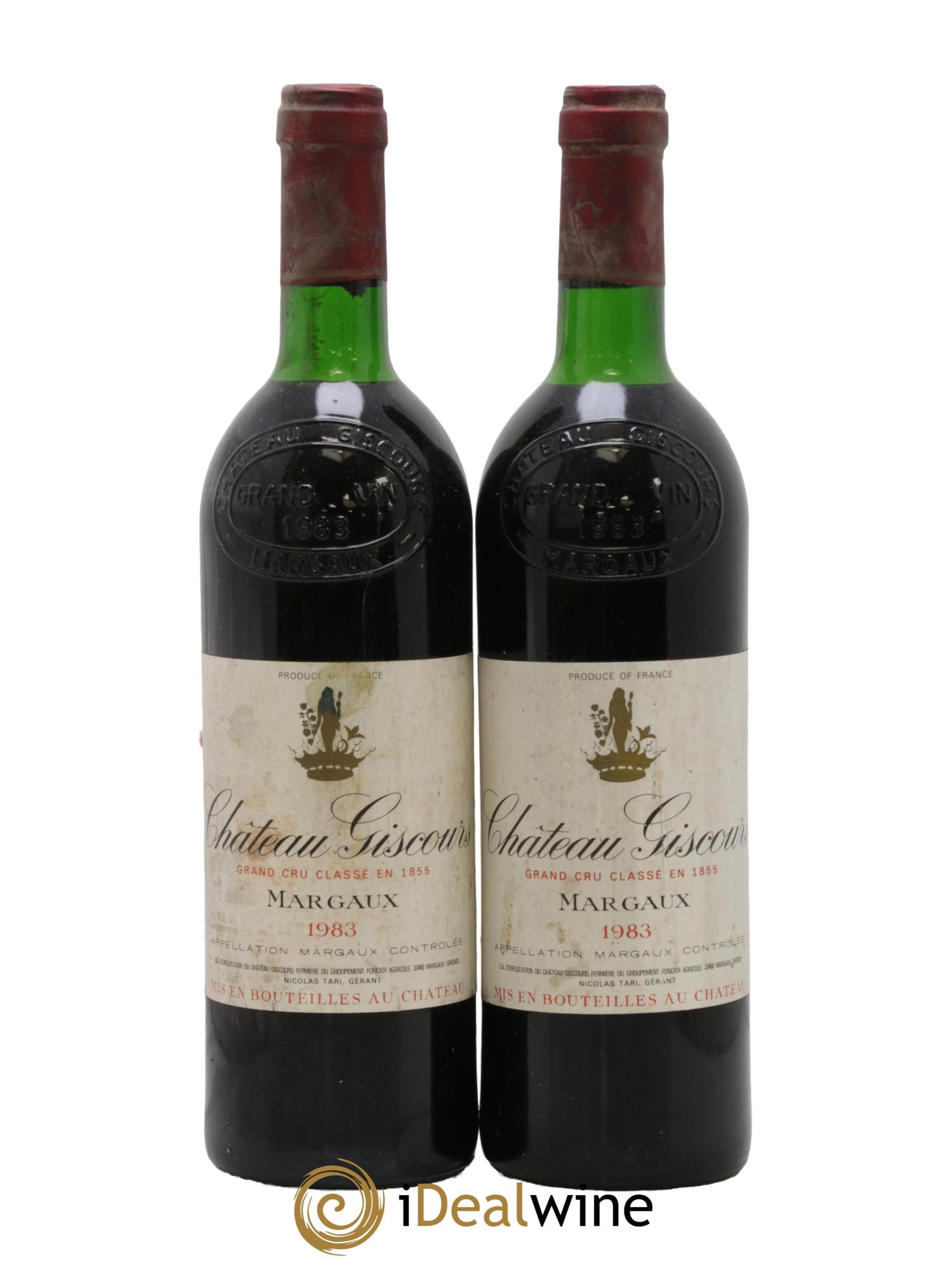 Château Giscours 3ème Grand Cru Classé 1983 - Lot of 2 bottles - 0