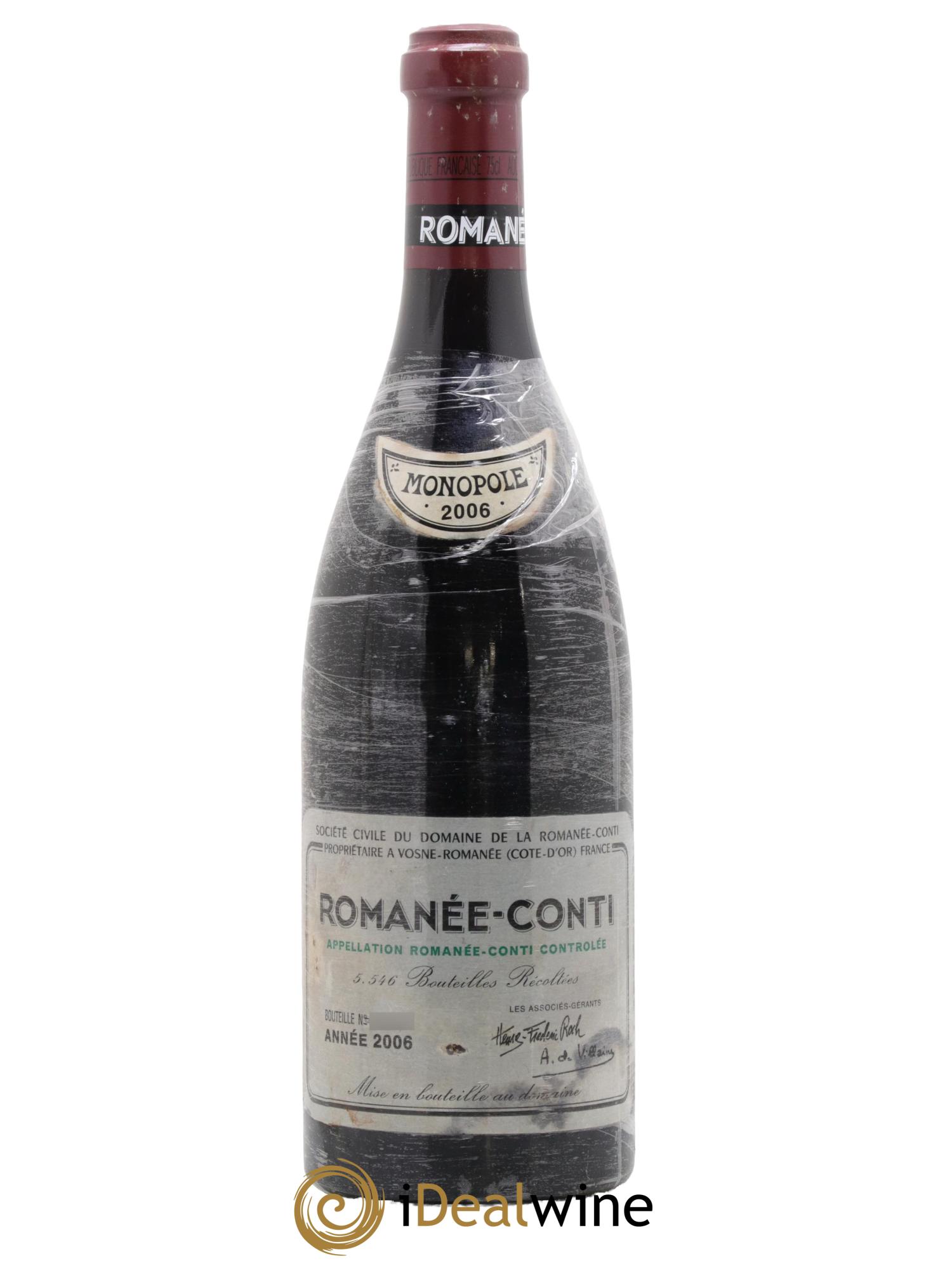 Romanée-Conti Grand Cru Domaine de la Romanée-Conti 2006 - Lot of 1 bottle - 0
