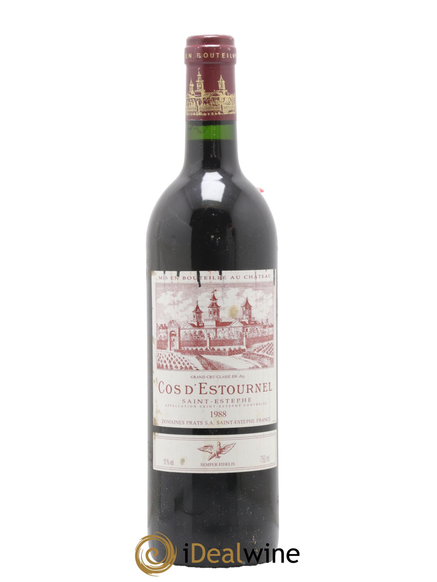 Cos d'Estournel 2ème Grand Cru Classé 1988 - Lot de 1 bouteille - 0