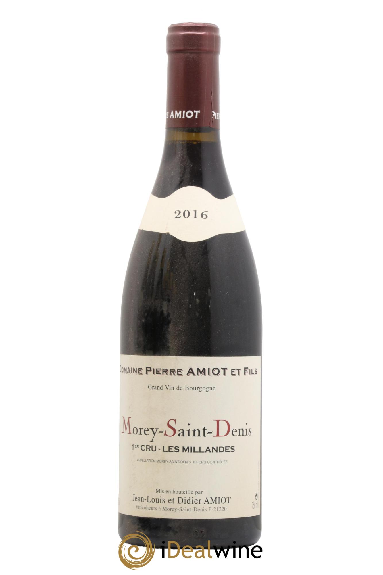 Morey-Saint-Denis 1er Cru Les Millandes Domaine Pierre Amiot 2016 - Lot de 1 bouteille - 0
