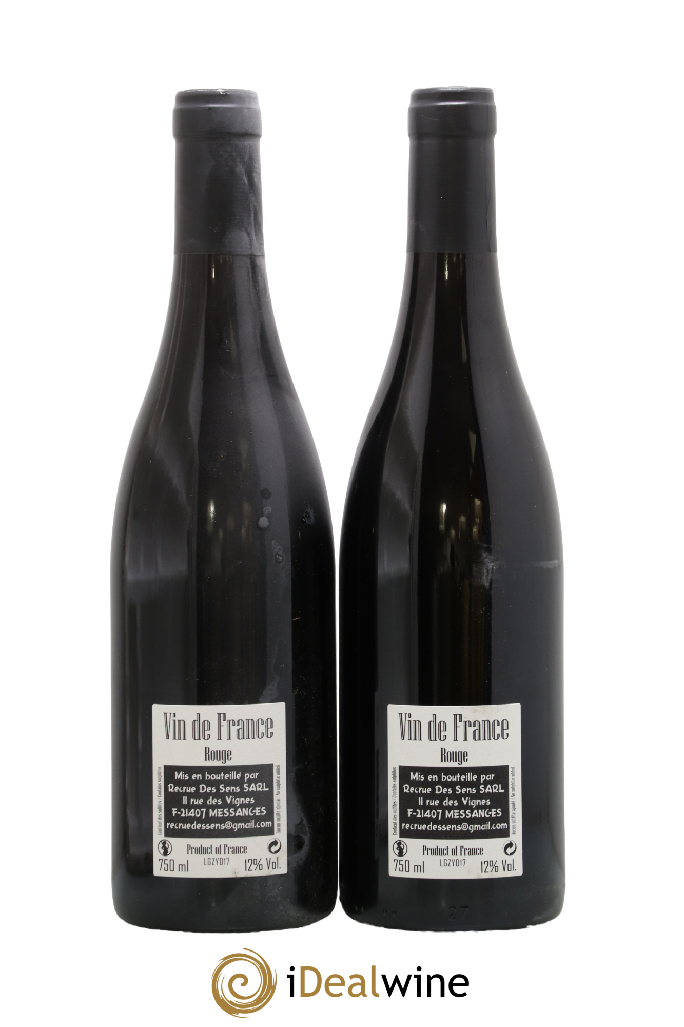 Vin de France La Gouzotte Yann Durieux - Recrue des Sens 2017 - Lot de 2 bouteilles - 1