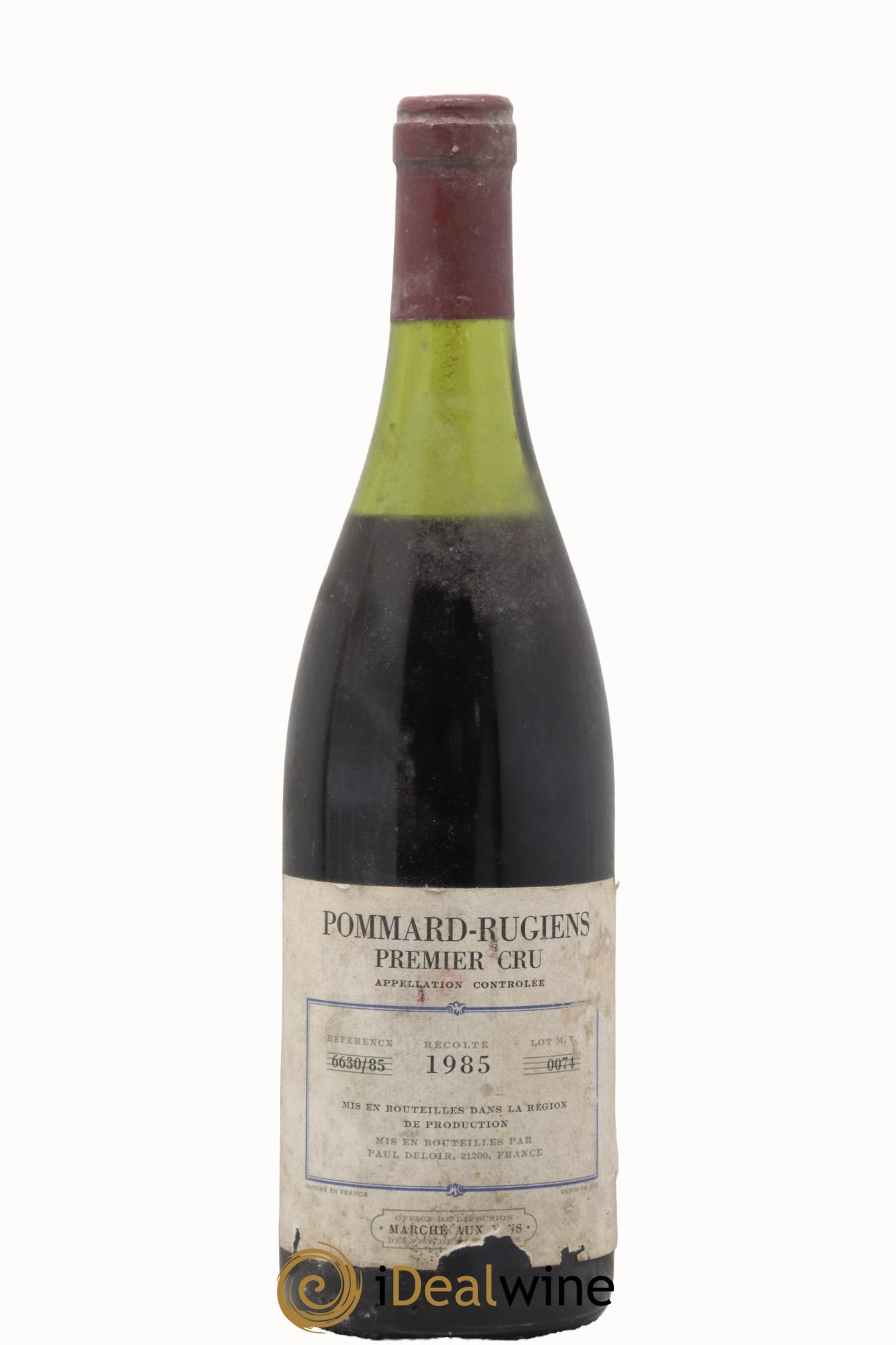 Pommard 1er Cru Les Rugiens Paul Deloir 1985 - Lot de 1 bouteille - 0