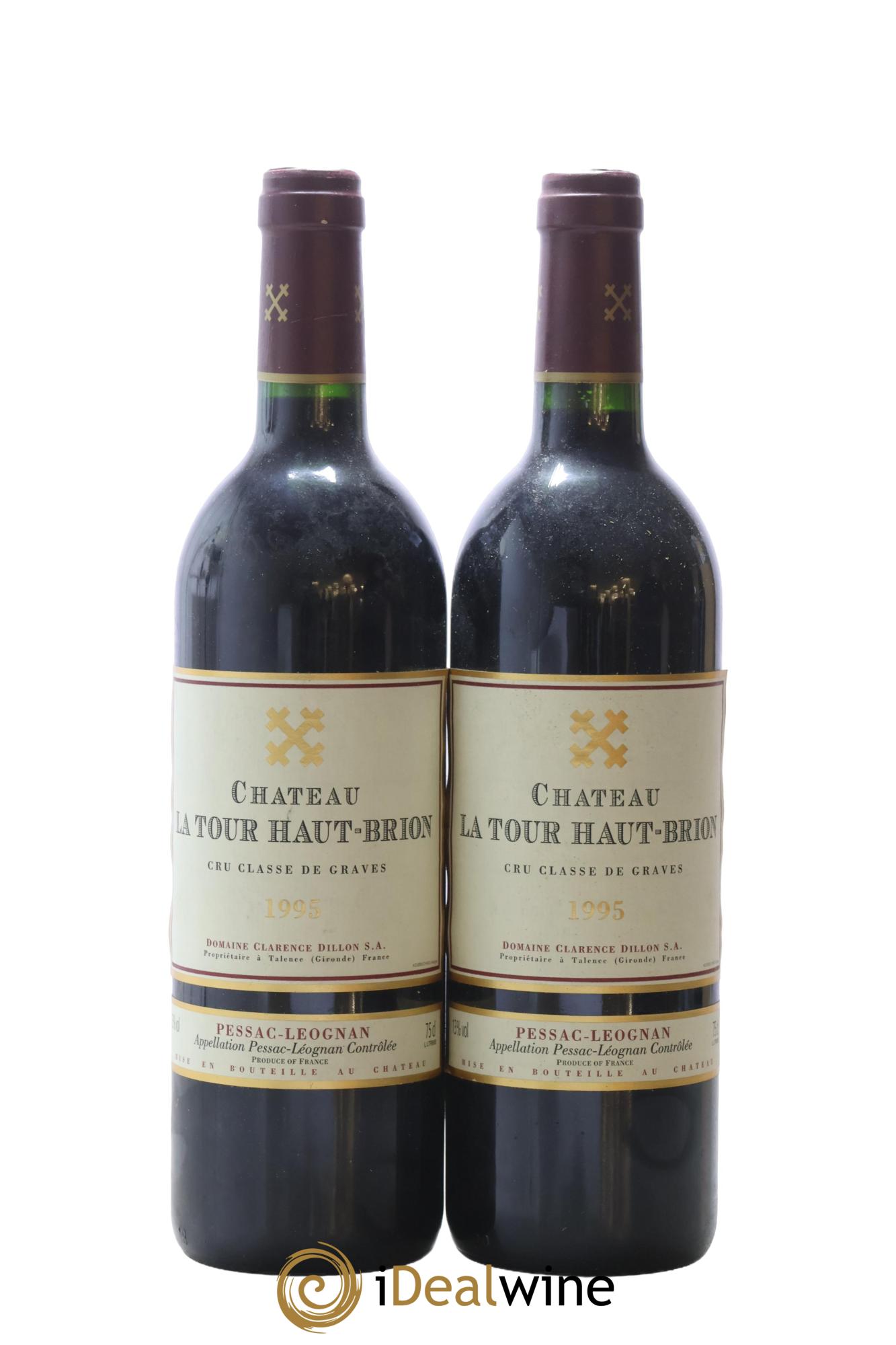 Château la Tour Haut-Brion Cru Classé de Graves 1995 - Posten von 2 Flaschen - 0