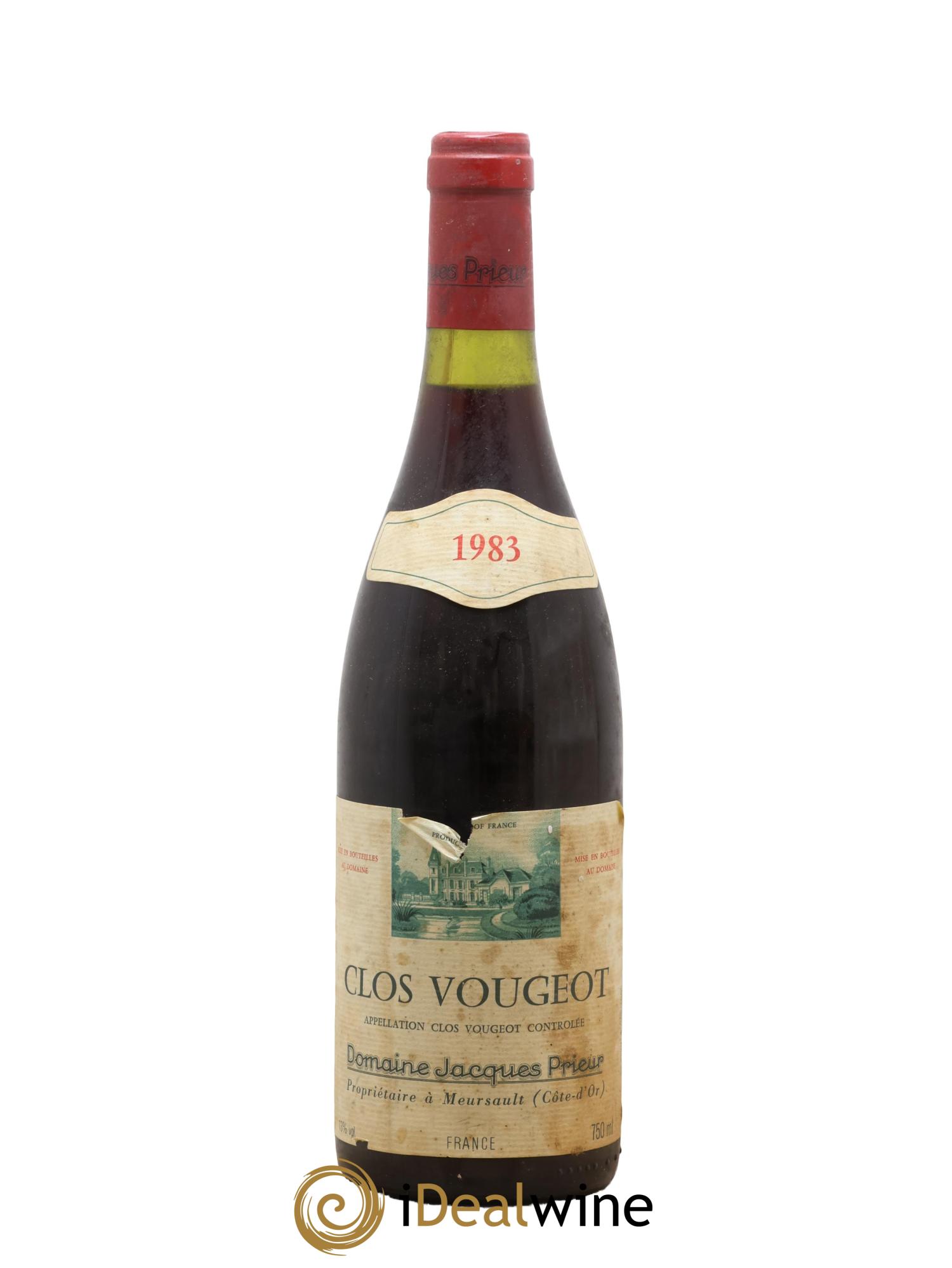 Clos de Vougeot Grand Cru Jacques Prieur (Domaine) 1983 - Lot of 1 bottle - 0