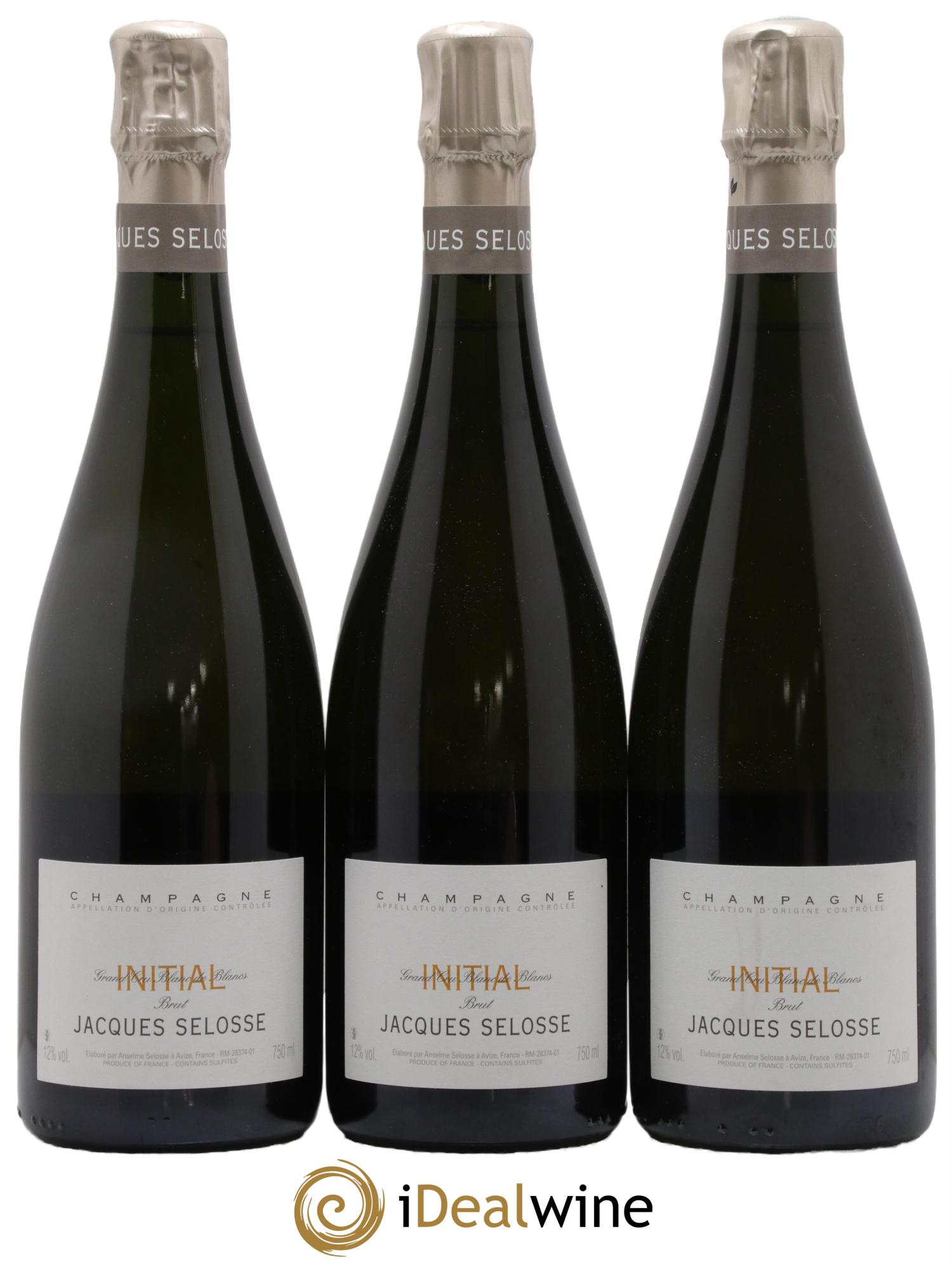 Initial Brut Jacques Selosse - Lot de 3 bouteilles - 0