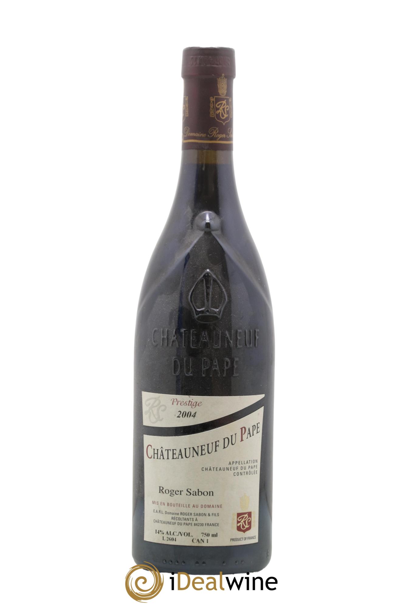 Châteauneuf-du-Pape Cuvée Prestige Roger Sabon (Domaine) 2004 - Lot of 1 bottle - 0