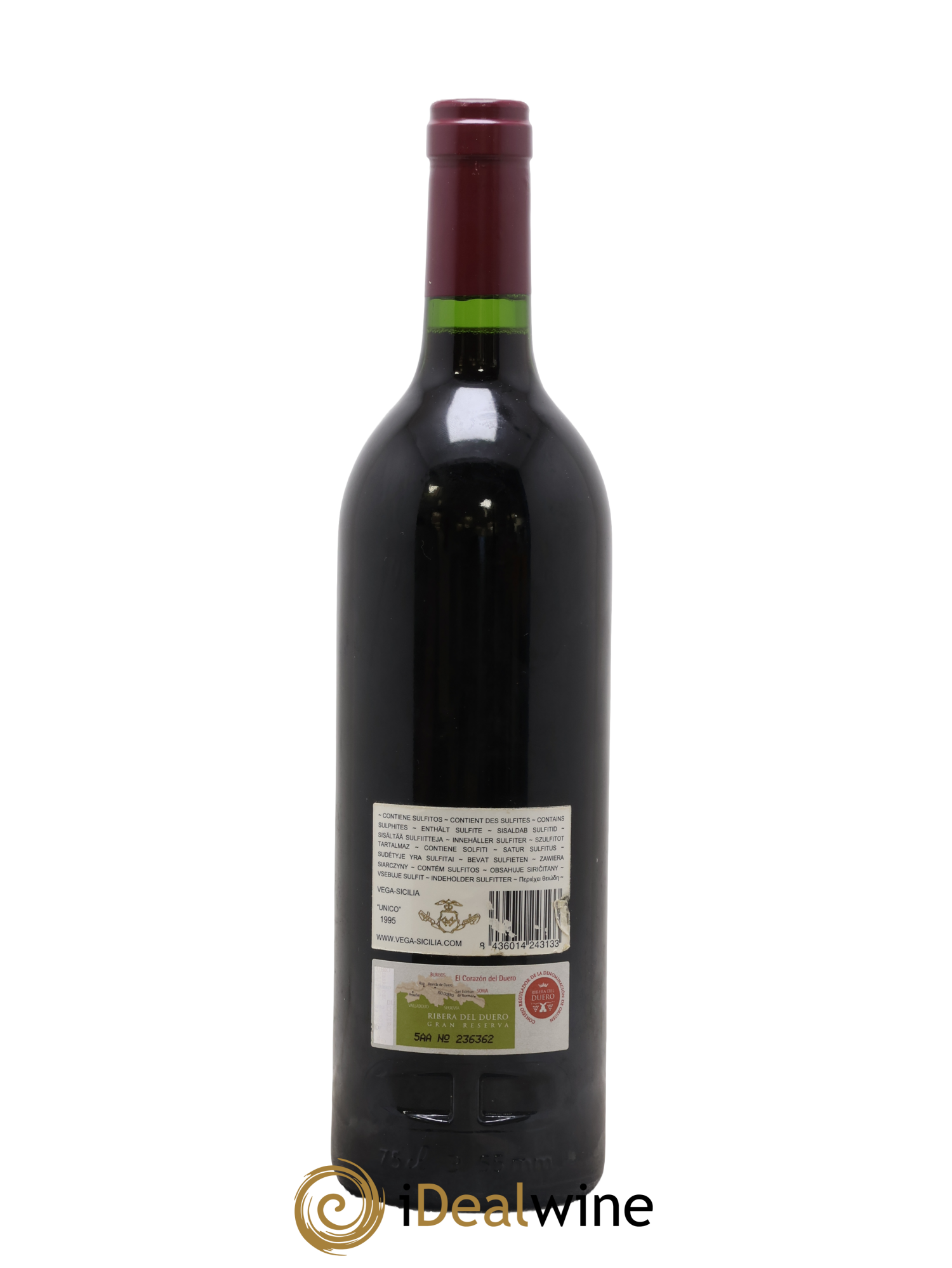 Ribera Del Duero DO Vega Sicilia Unico Famille Alvarez 1995 - Lotto di 1 bottiglia - 1