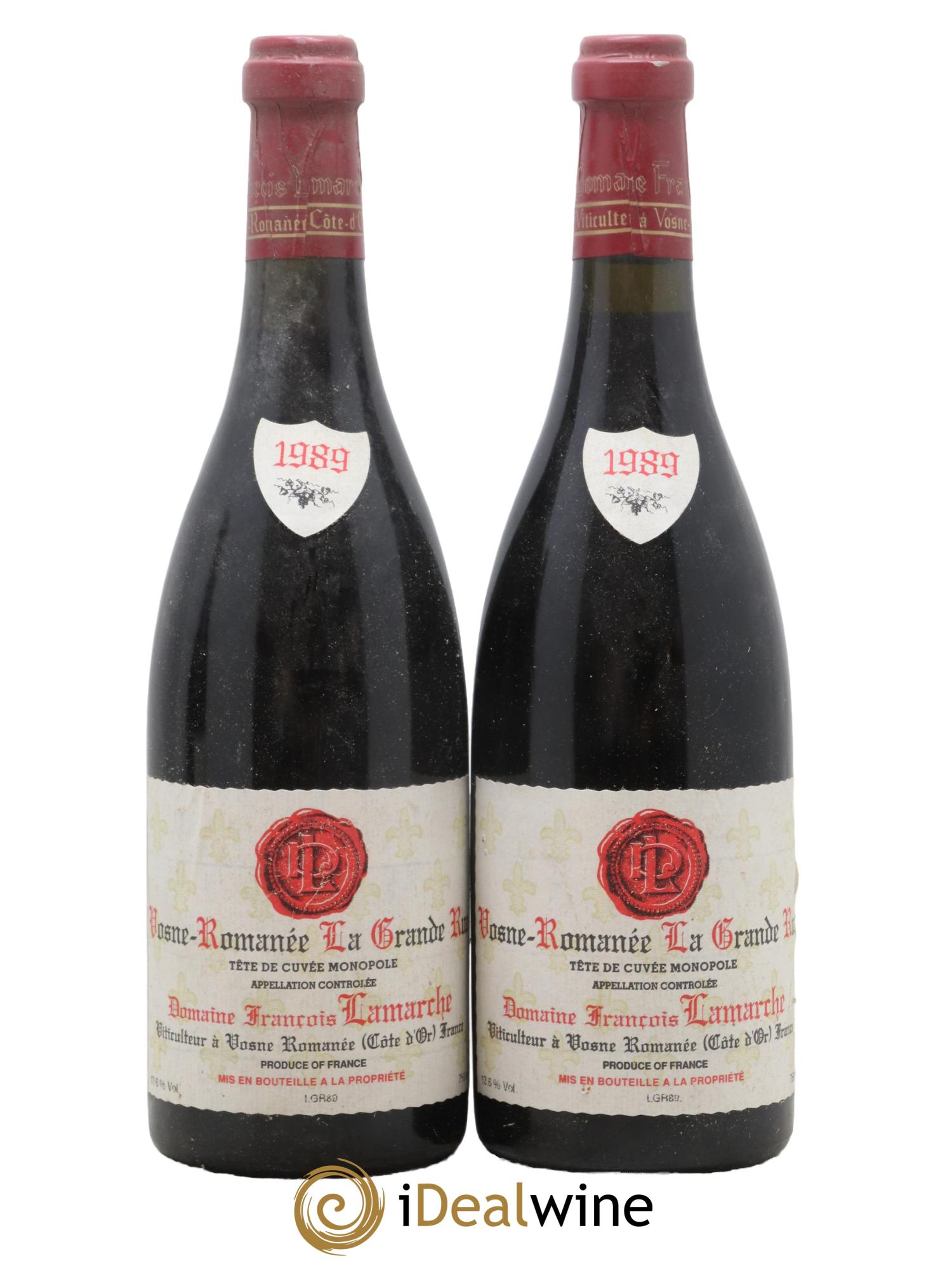 La Grande Rue Grand Cru Lamarche (Domaine) 1989 - Lot de 2 bouteilles - 0