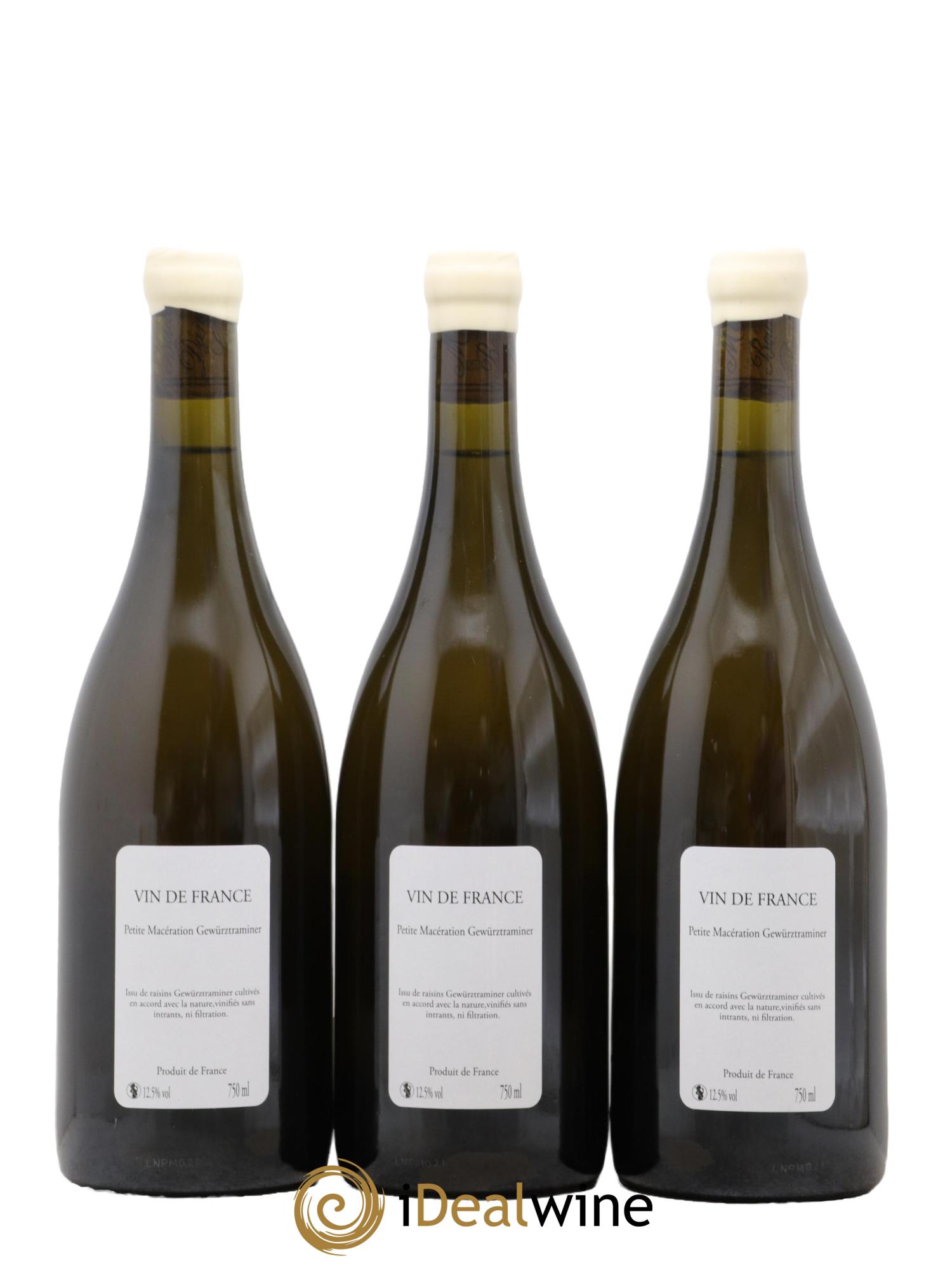 Vin de France Petite Macération Gerwurztraminer PMG Le Dos D'chat - Lot de 3 bouteilles - 1