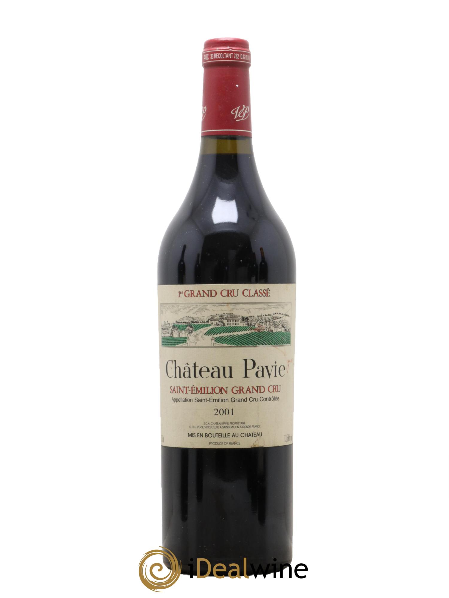 Château Pavie 1er Grand Cru Classé A 2001 - Lot de 1 bouteille - 0