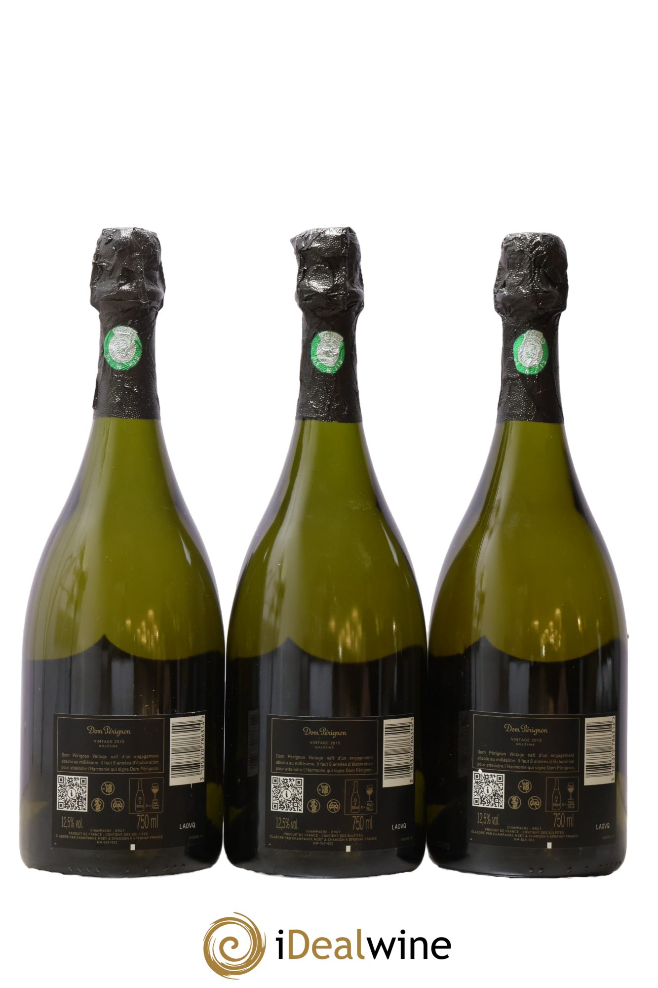 Brut Dom Pérignon  2015 - Lot de 3 bouteilles - 1