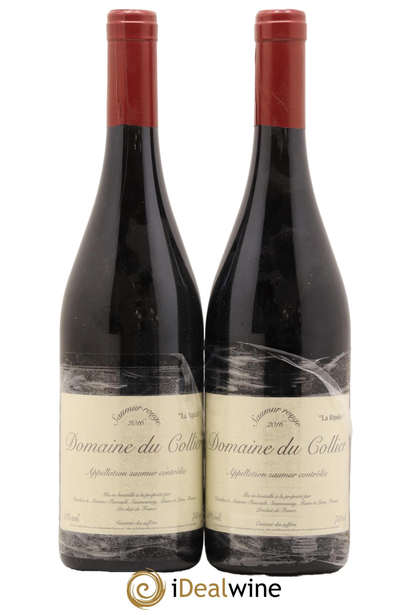 Saumur La Ripaille Domaine du Collier 2016 - Lotto di 2 bottiglie - 0