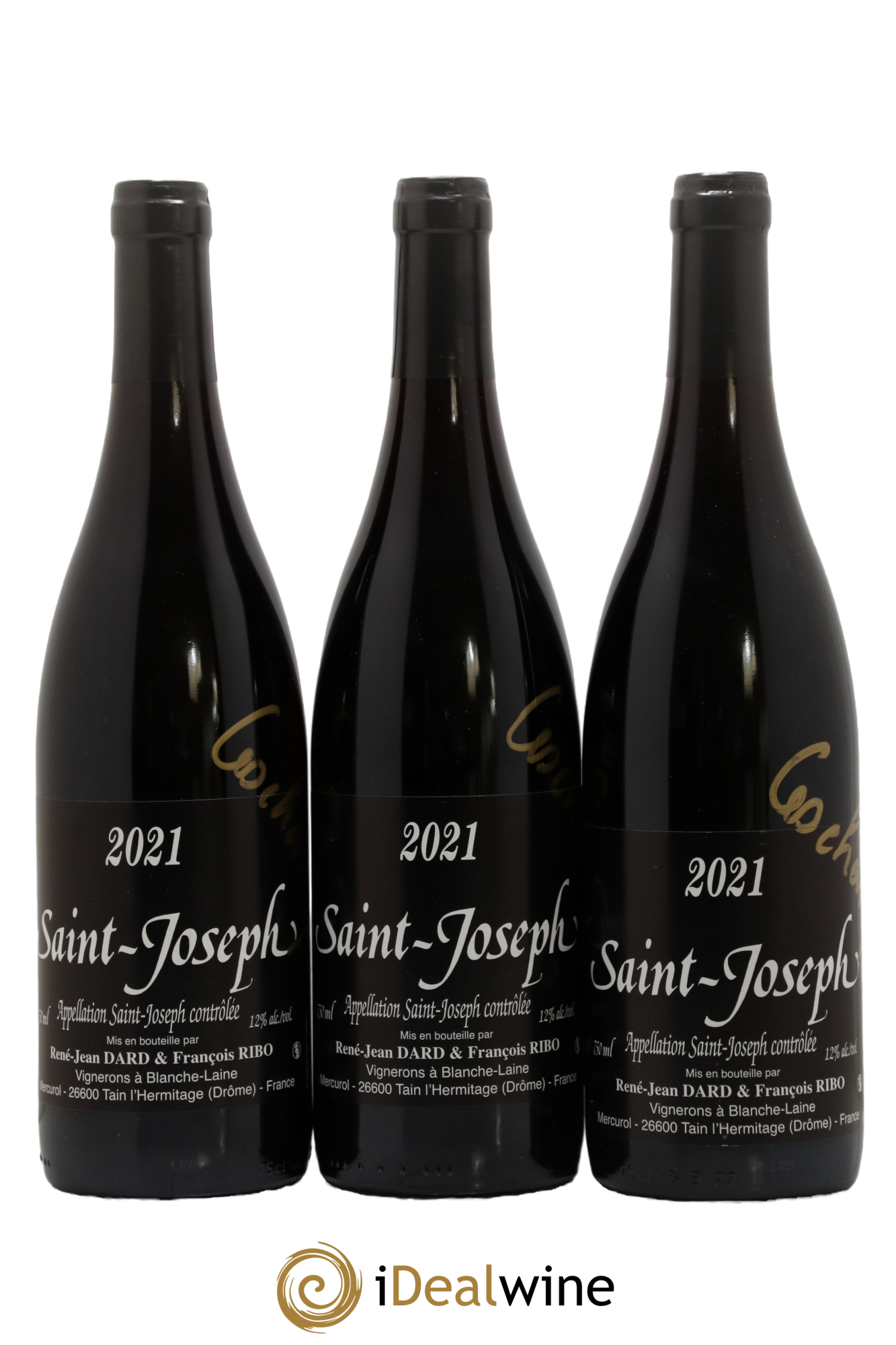 Saint-Joseph Champs Dard et Ribo (Domaine) 2021 - Lotto di 3 bottiglie - 0