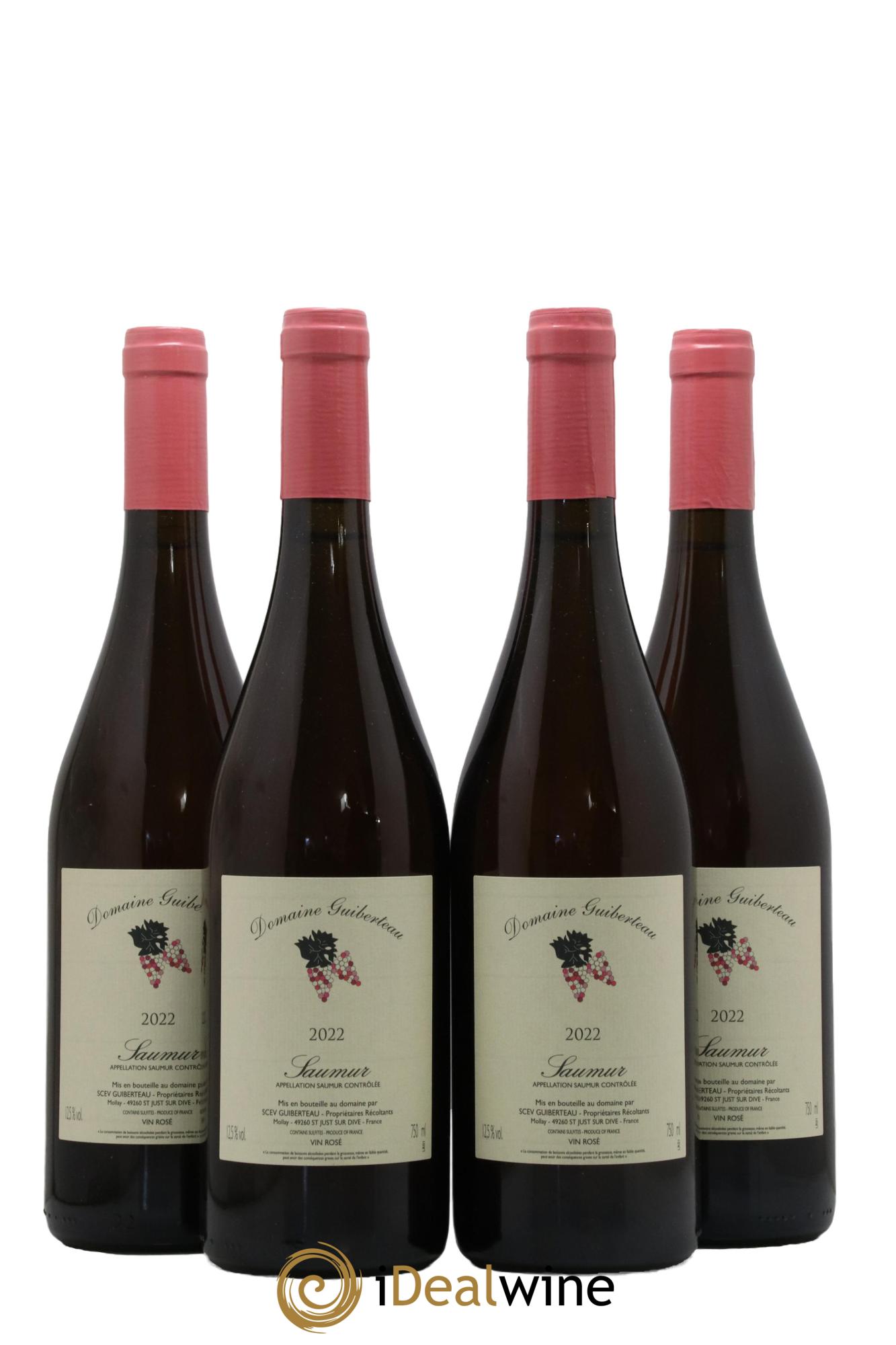 Saumur Domaine Guiberteau 2022 - Lot de 4 bouteilles - 0