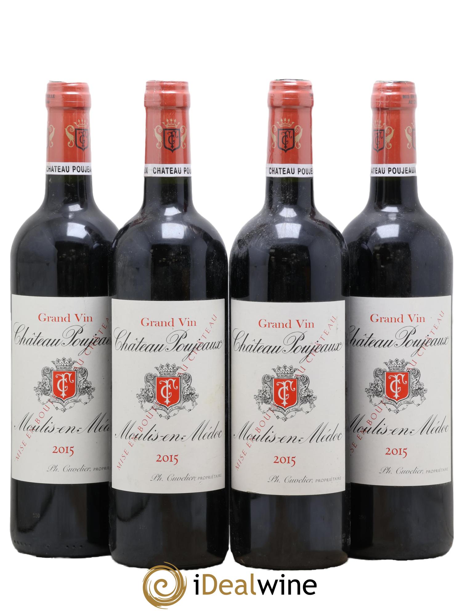 Château Poujeaux 2015 - Lot de 4 bouteilles - 0
