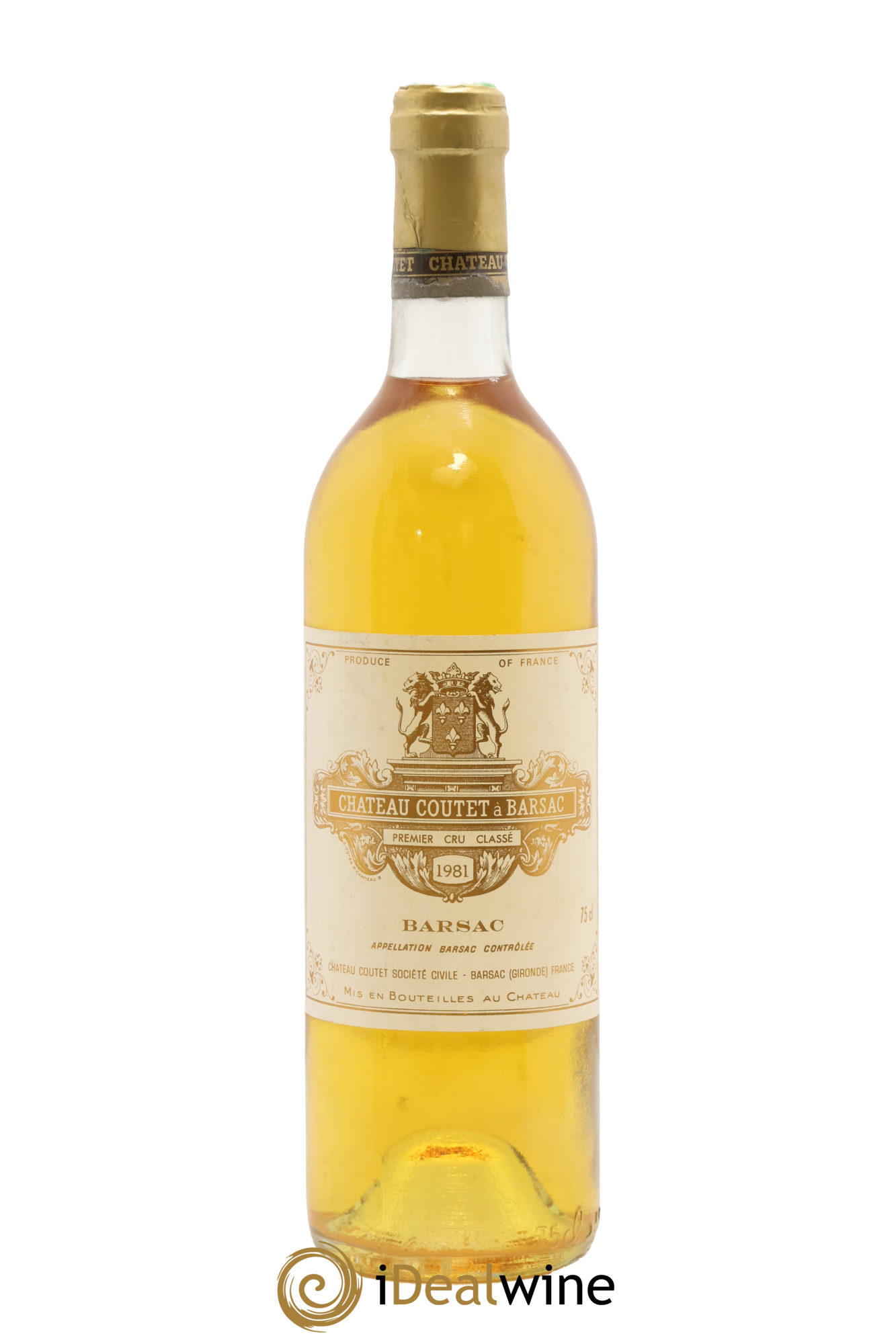 Château Coutet 1er Grand Cru Classé 1981 - Lot de 1 bouteille - 0