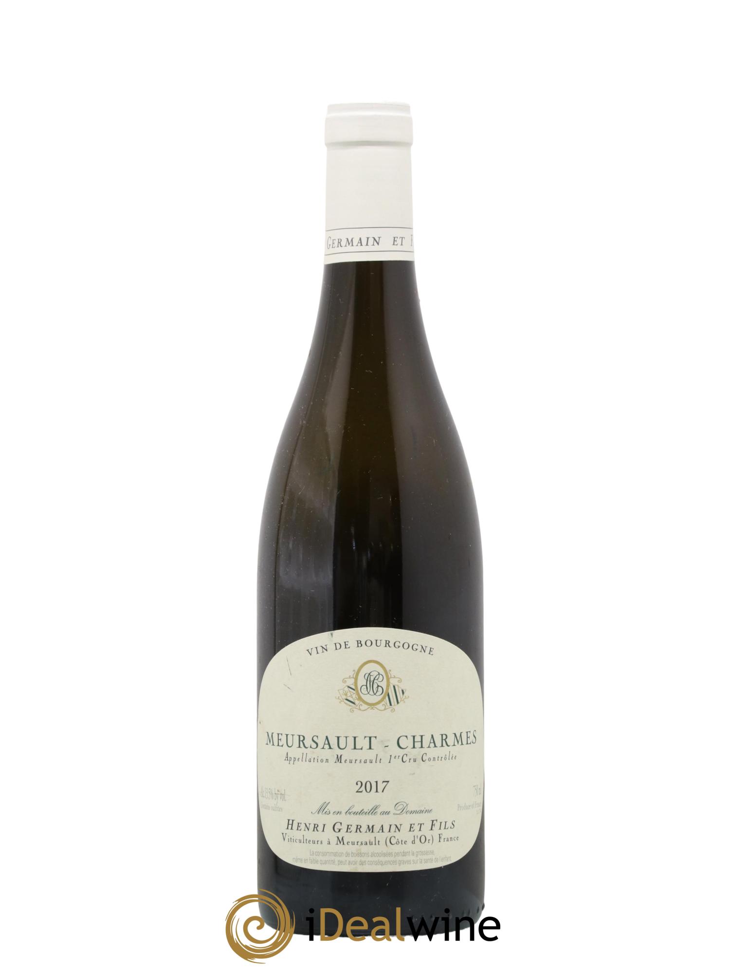Meursault 1er Cru Charmes Henri Germain 2017 - Lot de 1 bouteille - 0