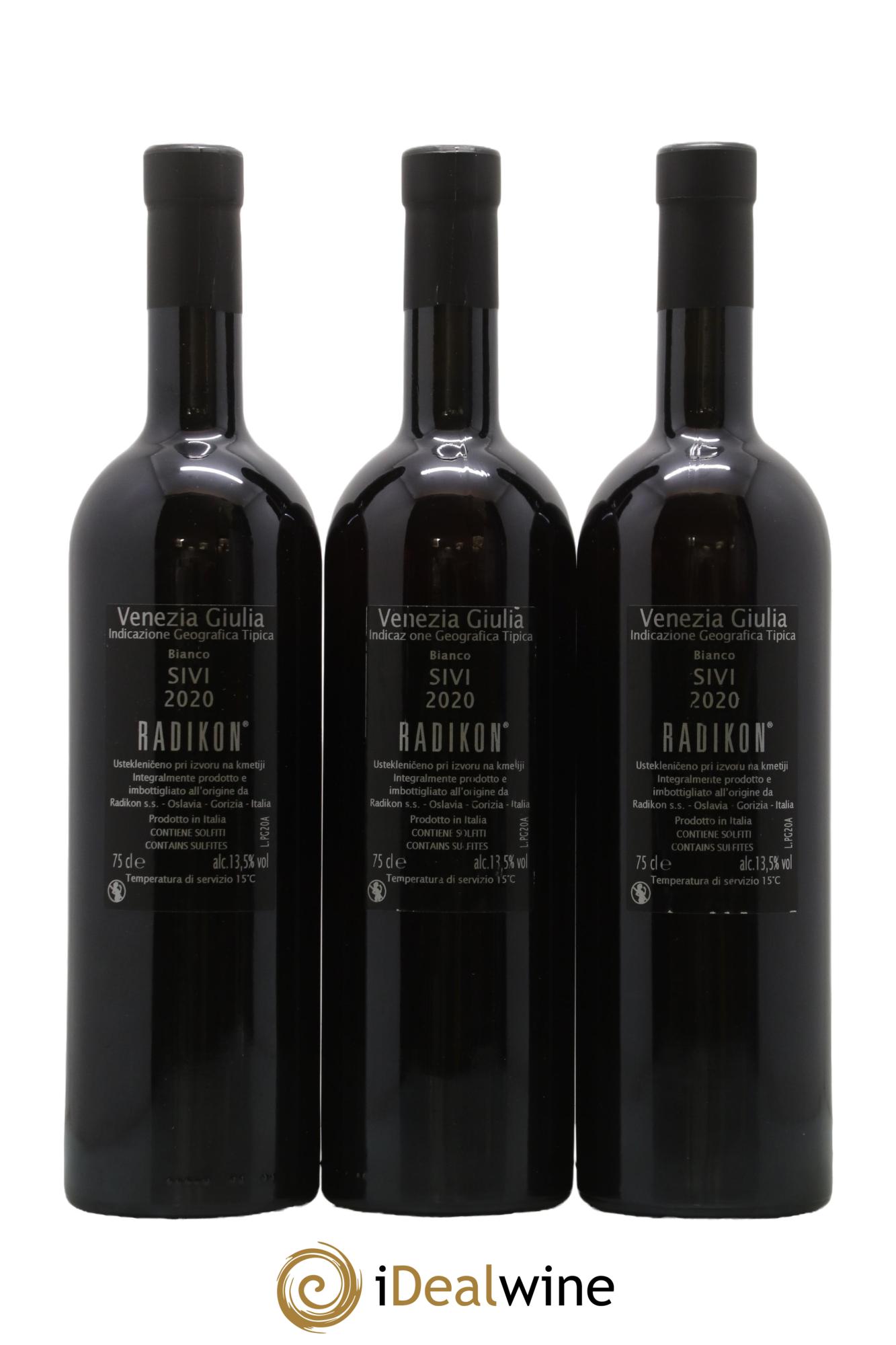 IGT Venezia Giulia Sivi Radikon 2020 - Lot de 3 bouteilles - 1