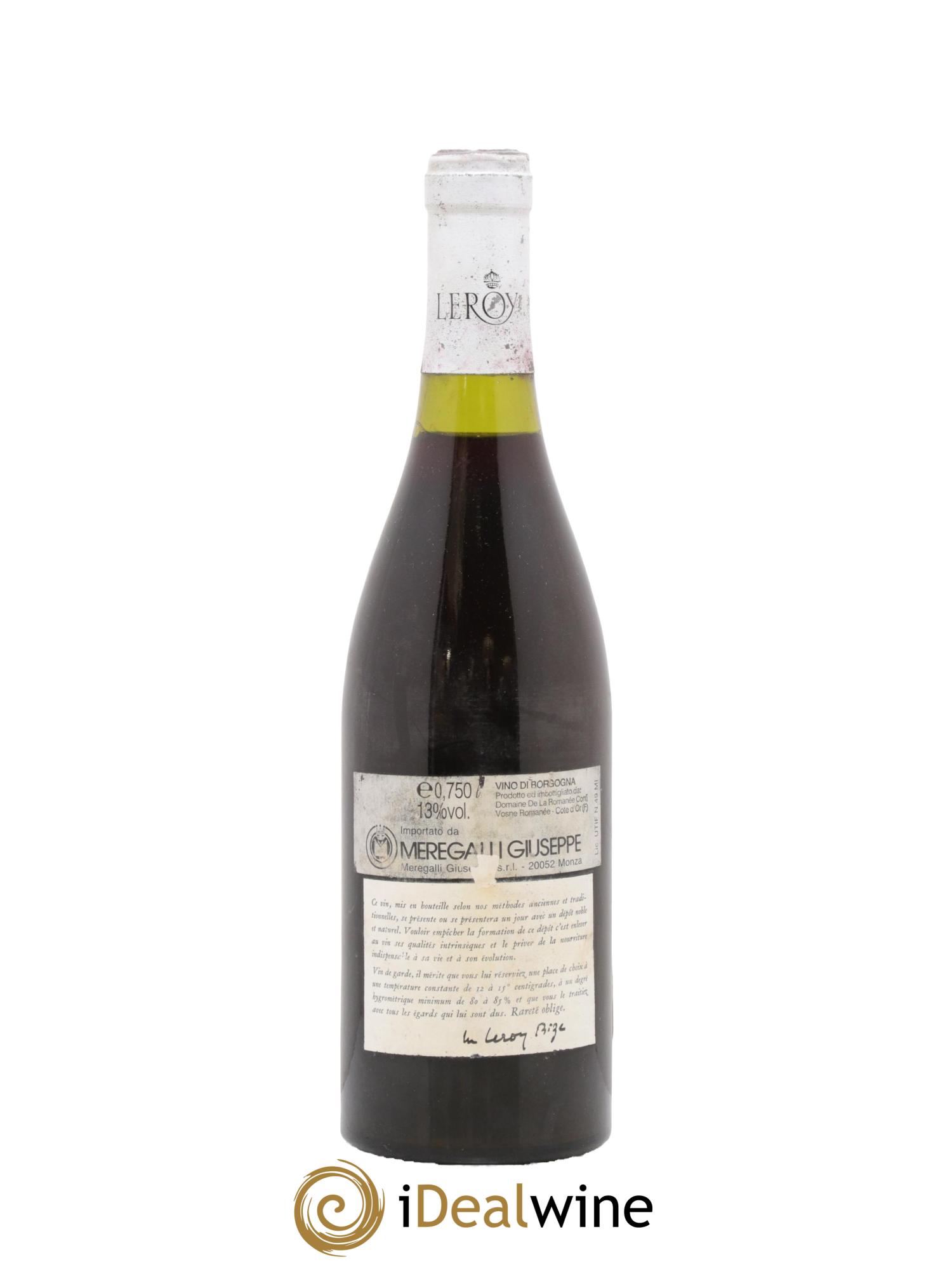 Gevrey-Chambertin Leroy (Domaine) 1985 - Lotto di 1 bottiglia - 1