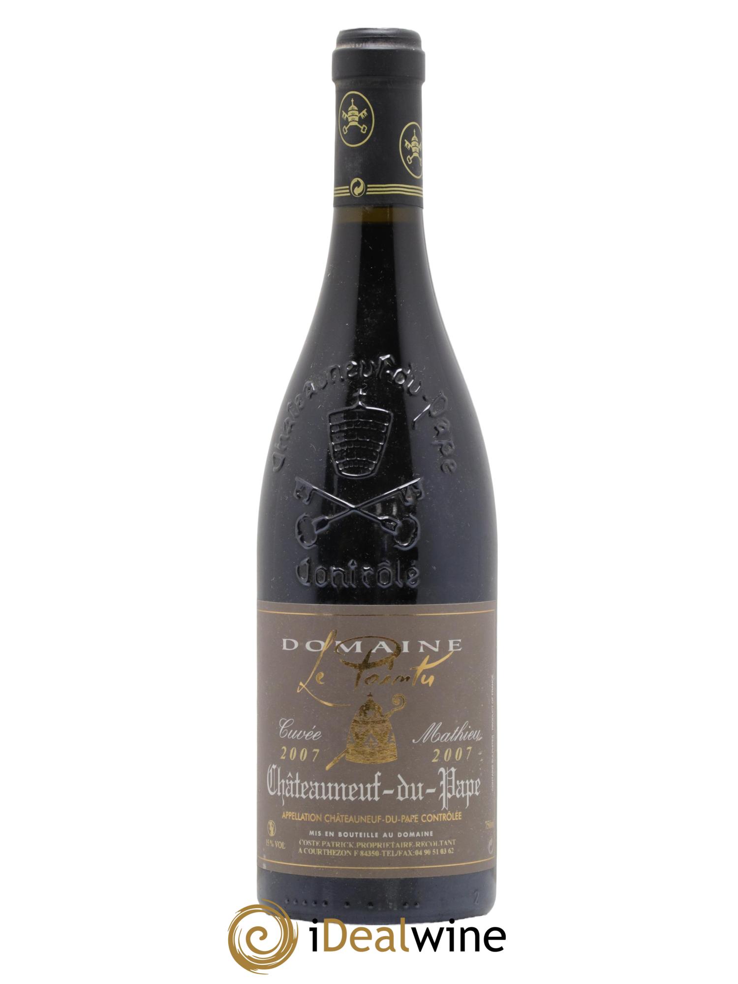 Châteauneuf-du-Pape Cuvee Mathieu Domaine Le Pointu 2007 - Posten von 1 Flasche - 0